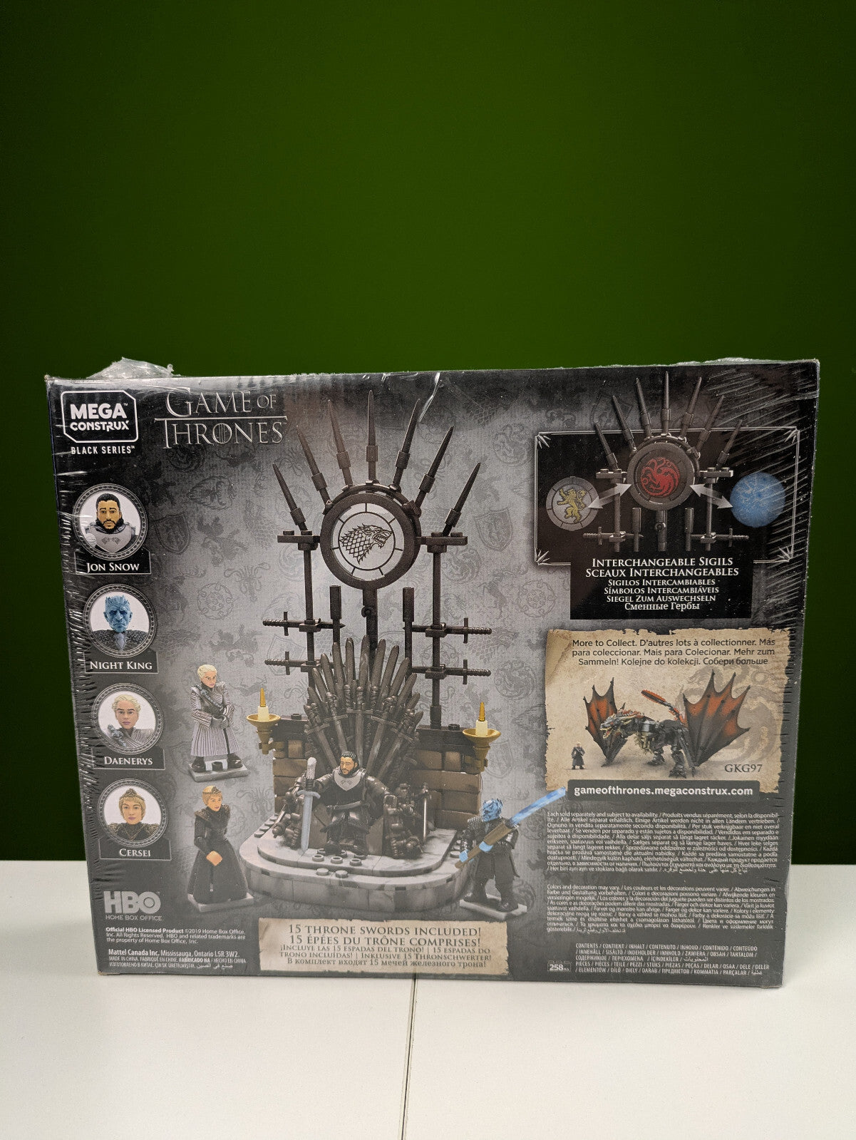 Mega Construx Game of Thrones The Iron Throne GKM68 - 258pcs Brand New