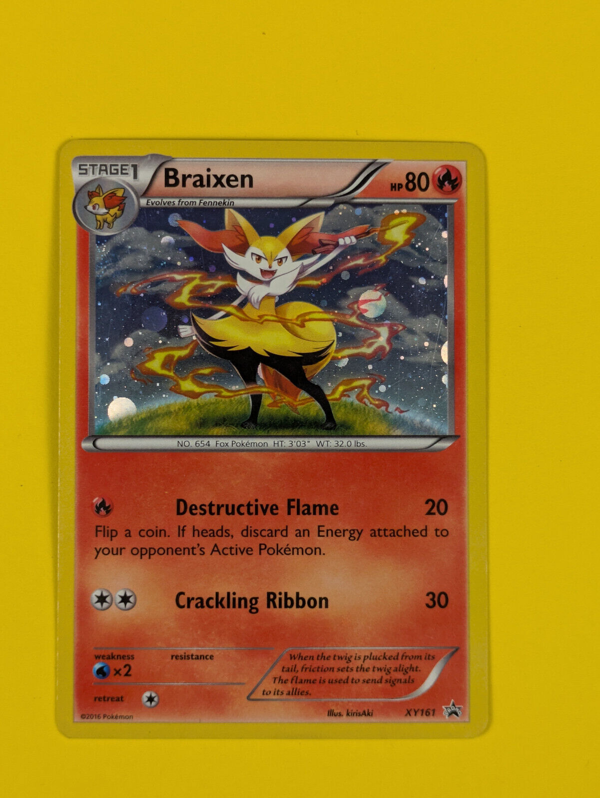 Braixen - XY161 - Holo Promo XY Promos - Pokemon Card - NM