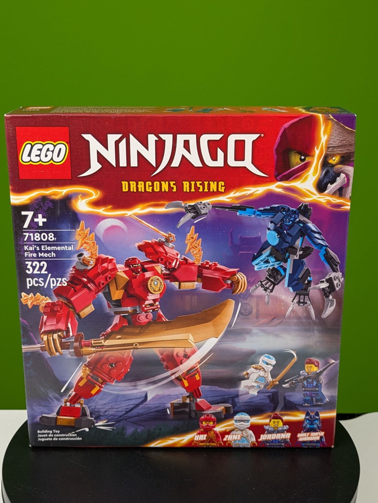 Lego NINJAGO: Dragons Rising: Kai's Elemental Fire Mech Set 71808 Brand New