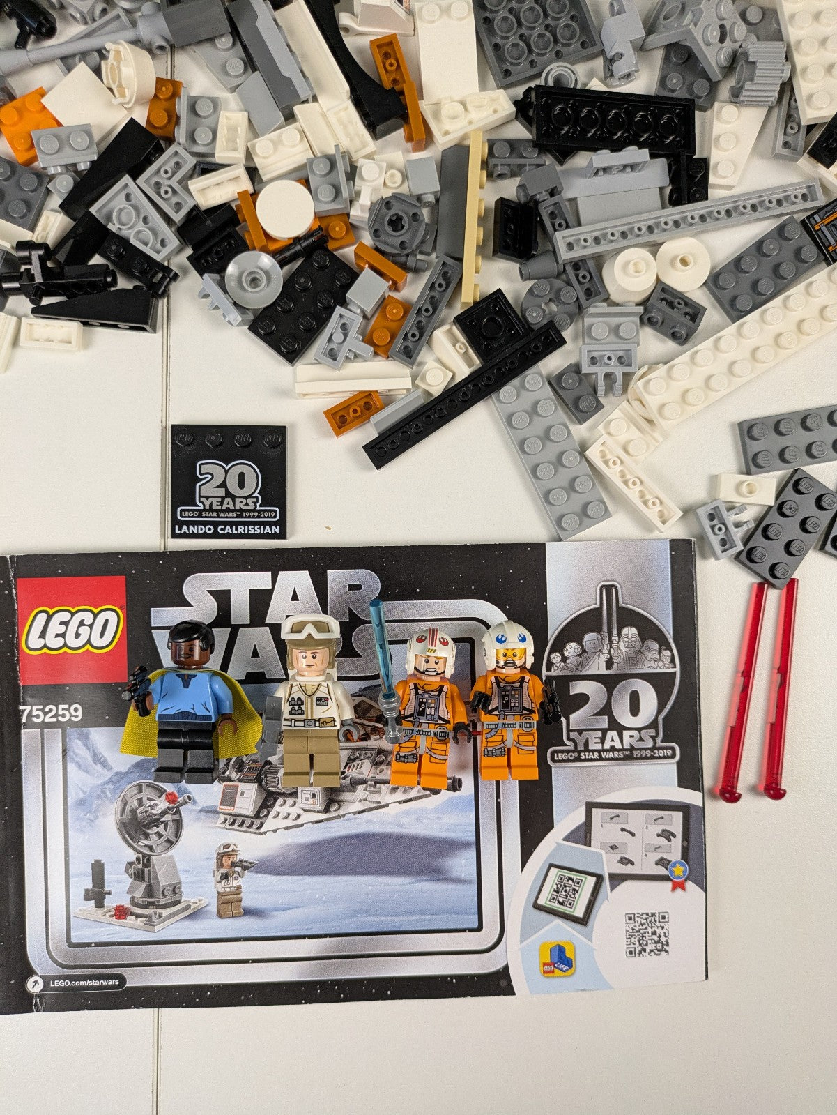 Lego Star Wars: Snowspeeder – 20th Anniversary Edition Set 75259 w/ Instructions