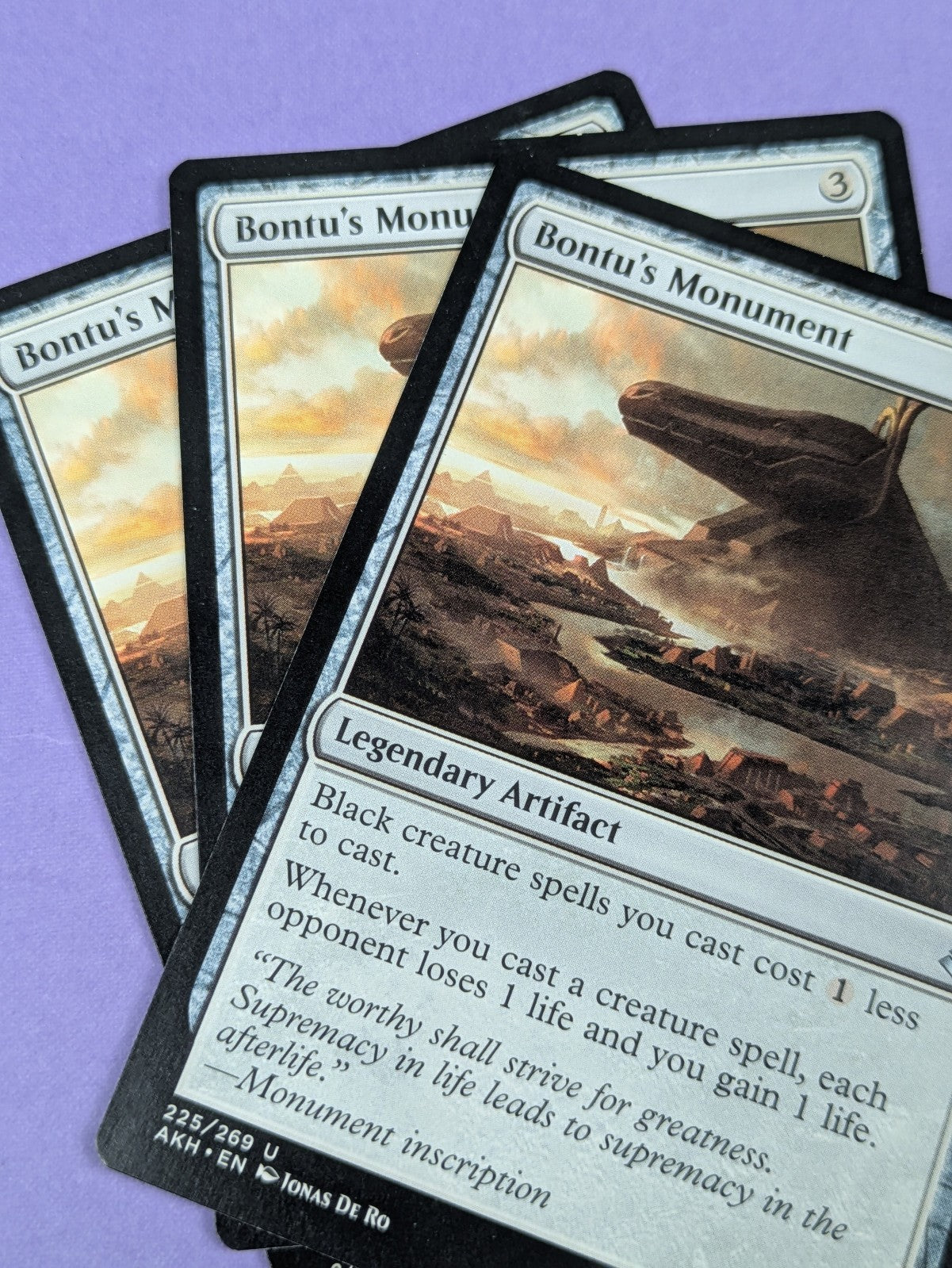 MTG Magic: Amonkhet: Bontu's Monument #225/269 Uncommon - NM