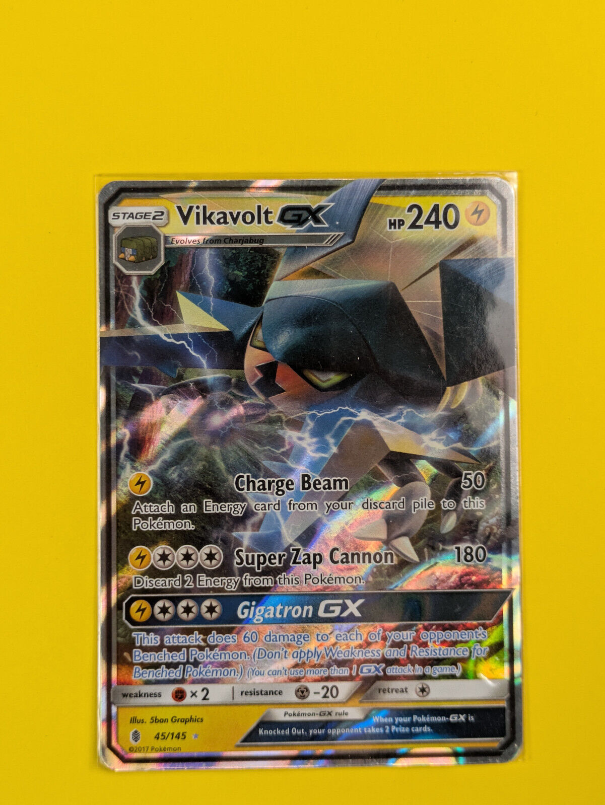 pokemon guardians rising rare cards Vikavolt GX - 45/145 - Ultra Rare Guardians Rising - Pokemon Card