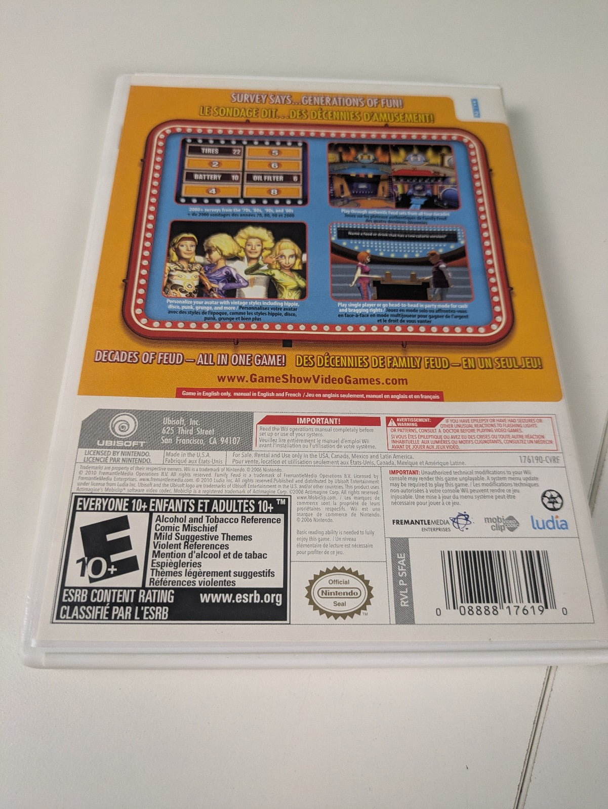 Family Feud (Nintendo Wii, 2010) CIB