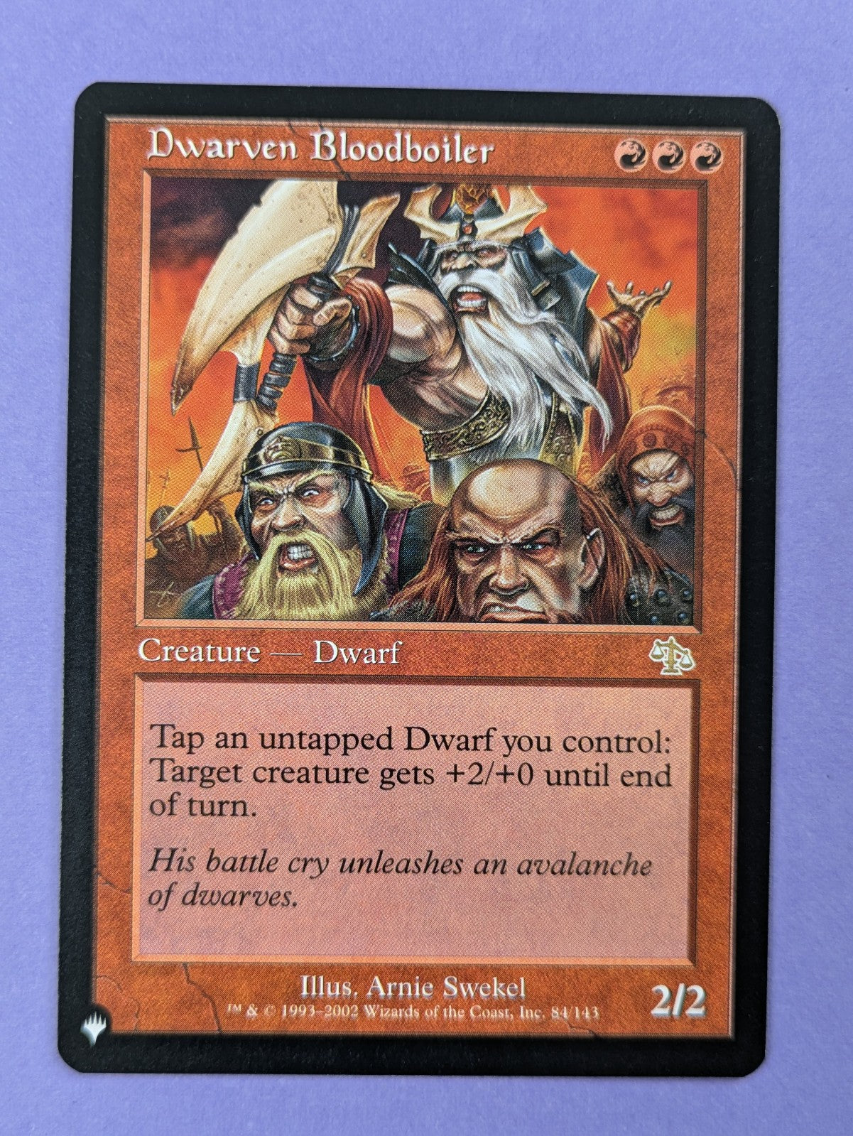 MTG Magic: The List: Dwarven Bloodboiler Reprint #84/143 Rare - NM