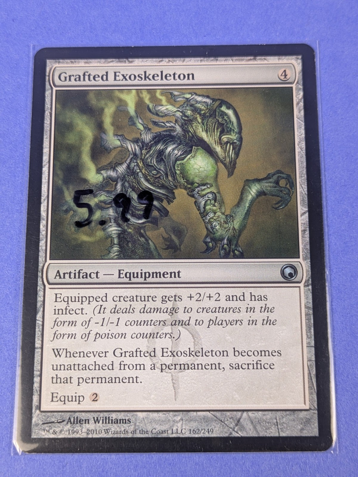 MTG Magic: Scars of Mirrodin: Grafted Exoskeleton #162/249 Uncommon - NM