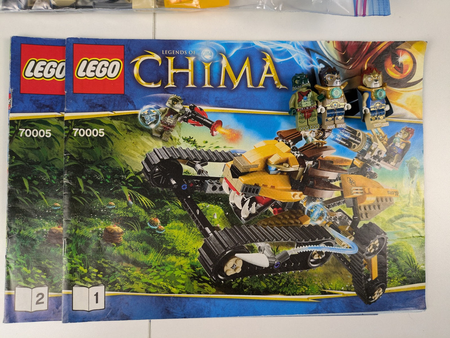 Lego LEGENDS OF CHIMA: Laval's Royal Fighter Set 70005 - w/ Instructions