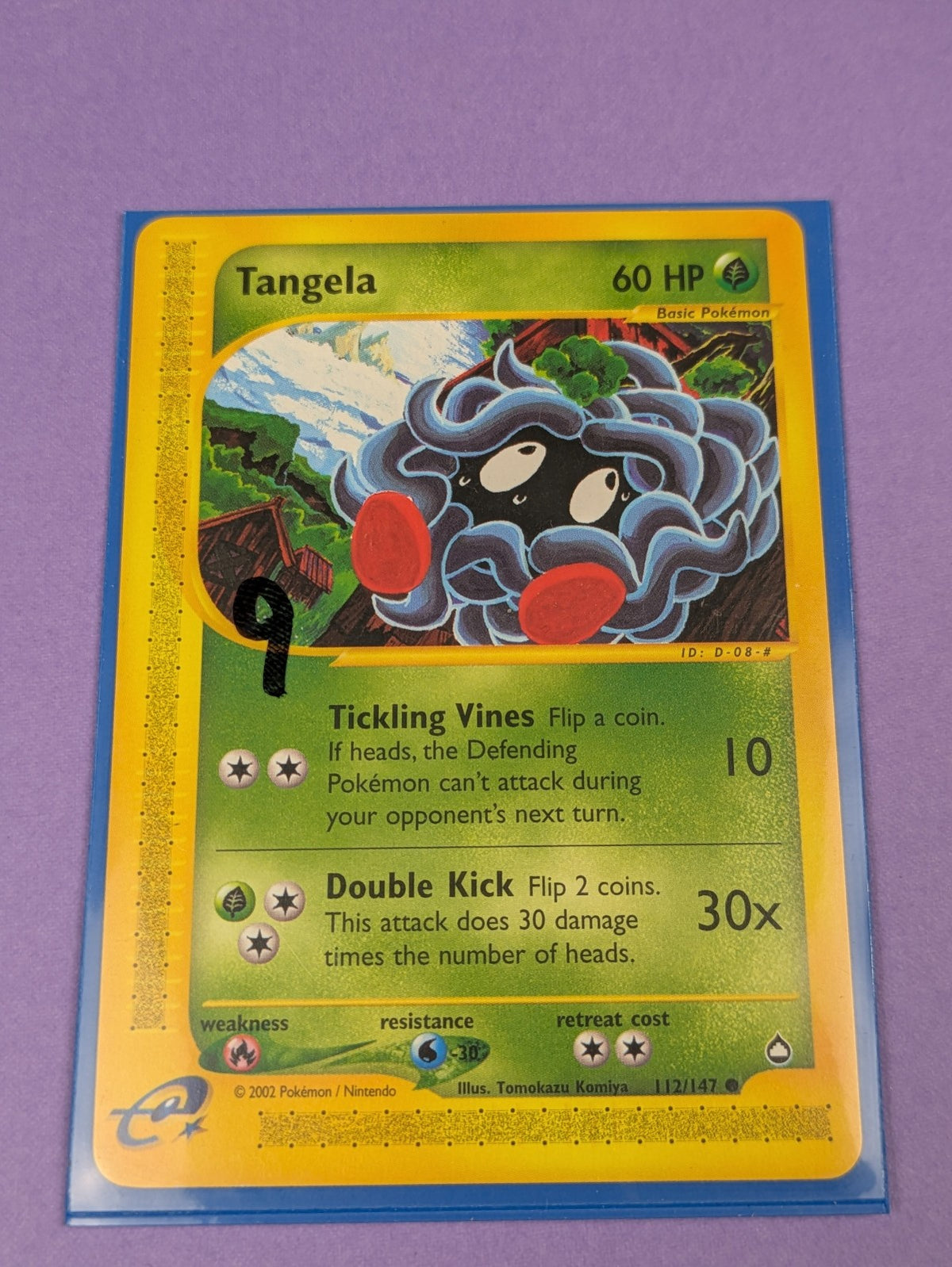 Tangela - 112/147 - Common Aquapolis - Pokemon Card - NM
