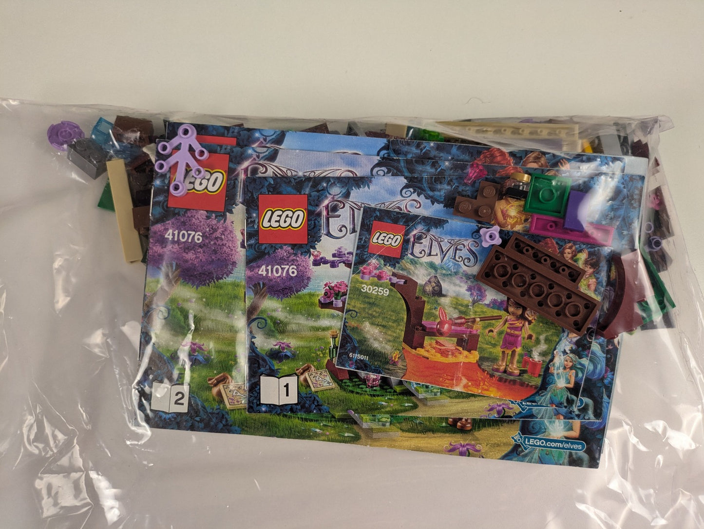 Lego Elves: Azari, Aira, & Farran 3 Sets 30259 41071 41076 - w/ Instructions