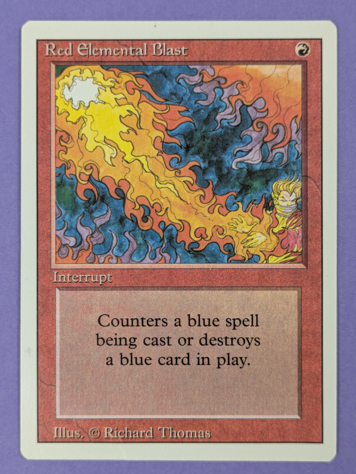 MTG Magic The Gathering: Revised Edition (3ED): Red Elemental Blast Common - MP