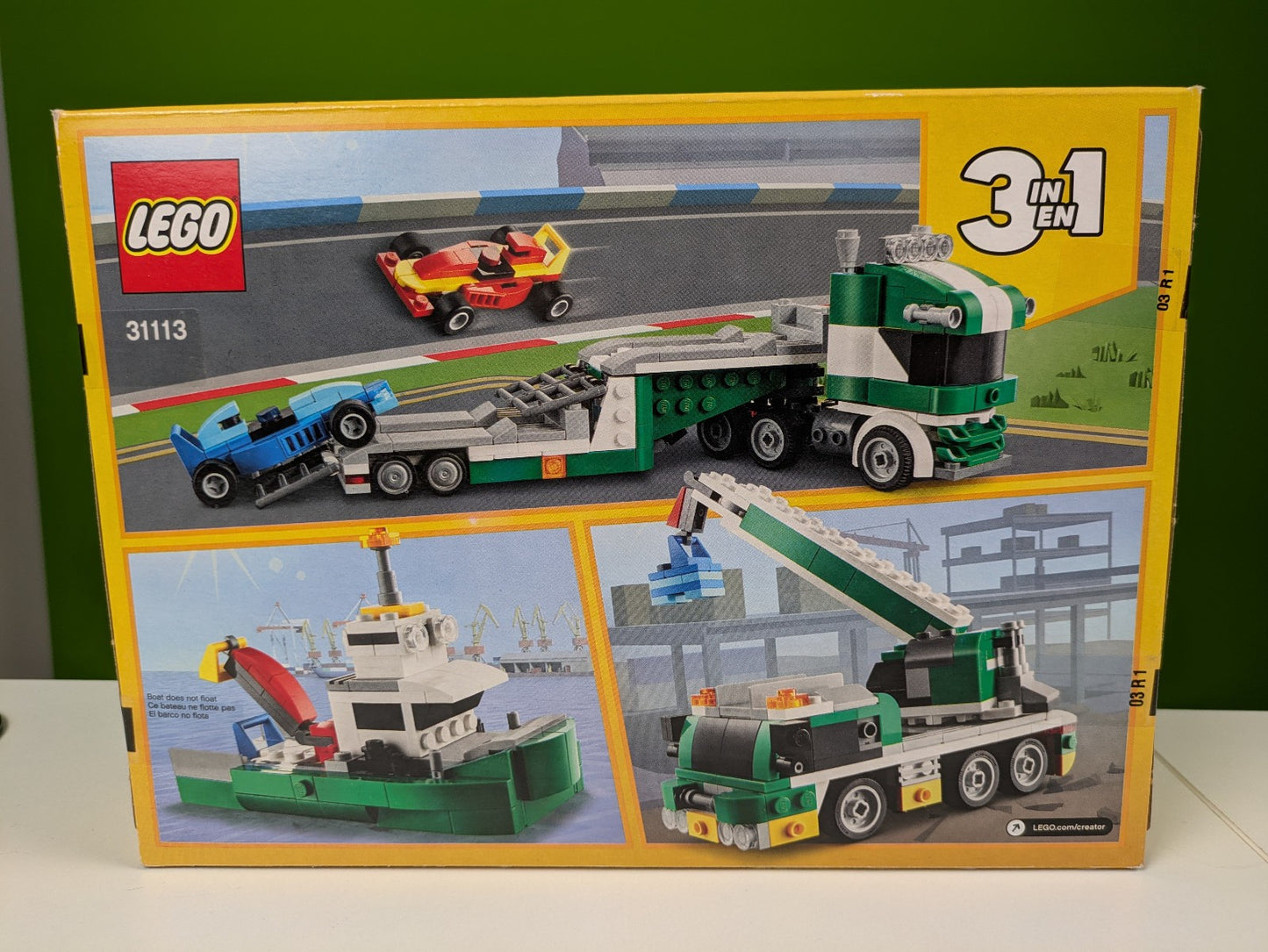 Lego Creator: Model: Race: Race Car Transporter Set 31113 BRAND NEW