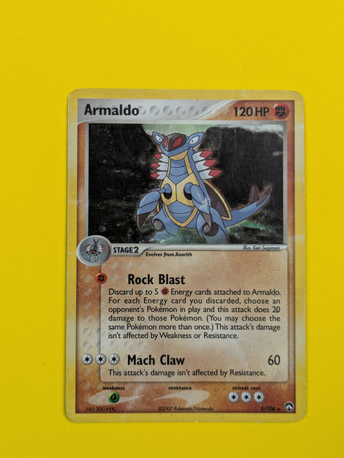 Armaldo - 3/108 - Holo Rare Power Keepers - Pokemon Card - MP Armaldo - 3/108 - Holo Rare Power Keepers - Pokemon Card - MP