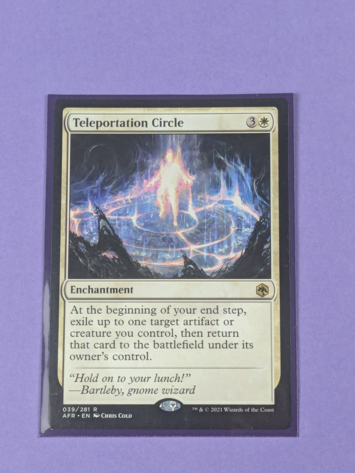 mtg cards like teleportation circle (039) Magic The Gathering Adventures in The Forgotten Realms Single: Teleportation Circle Holo Rare
