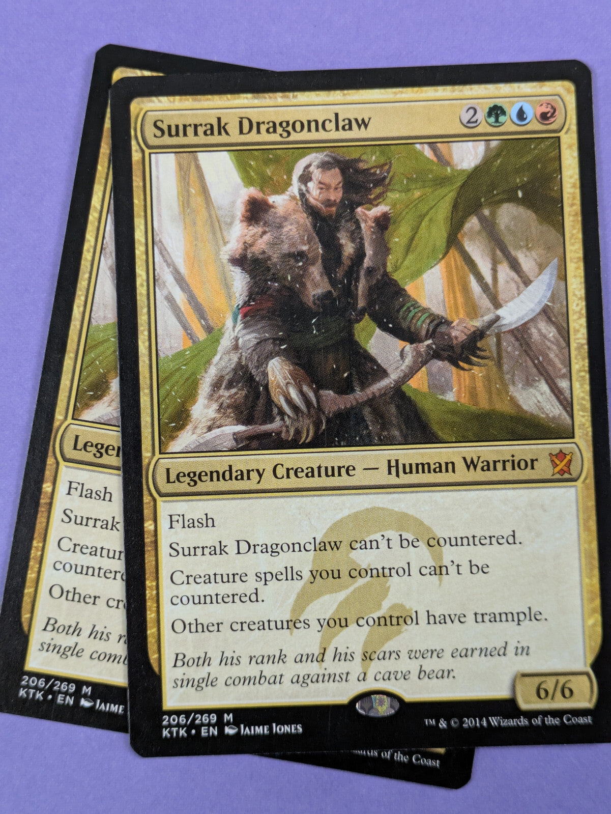 MTG Magic The Gathering: Khans of Tarkir: Surrak Dragonclaw Mythic #206/269 - NM