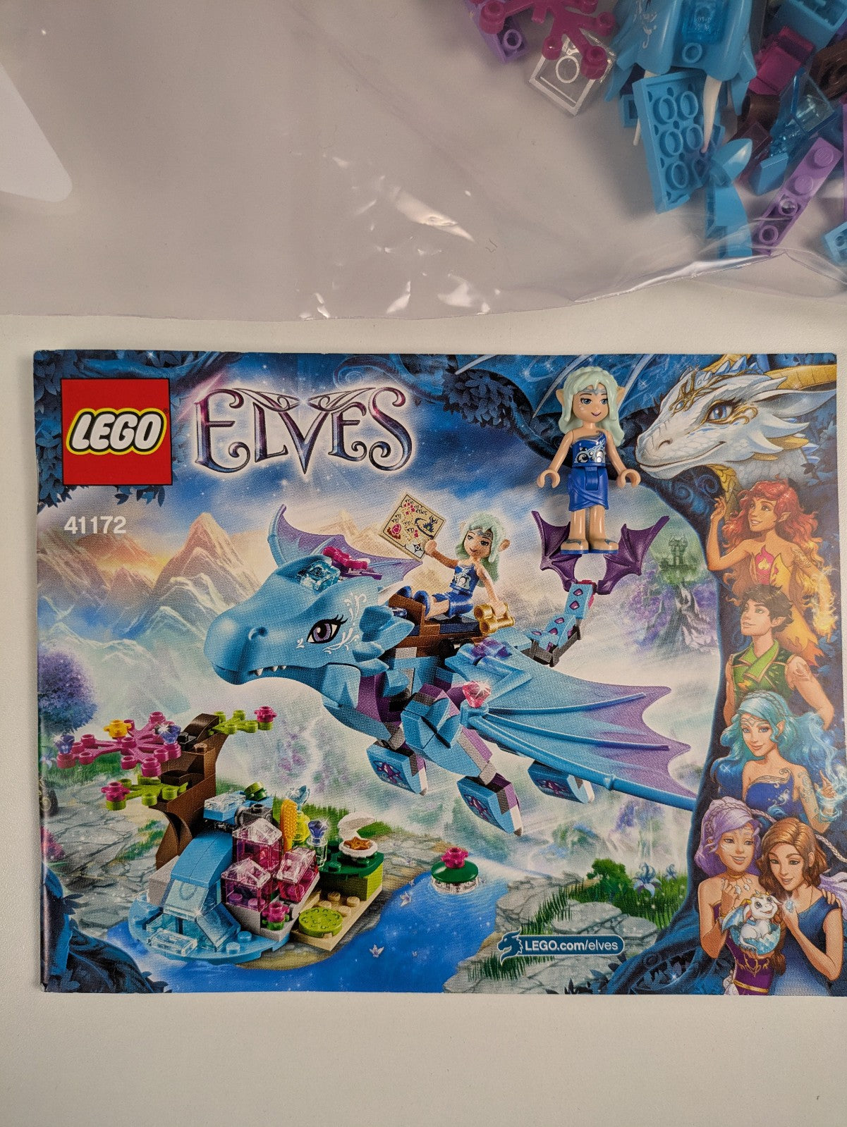 Lego Elves: The Water Dragon Adventure Set 41172 - w/ Instructions