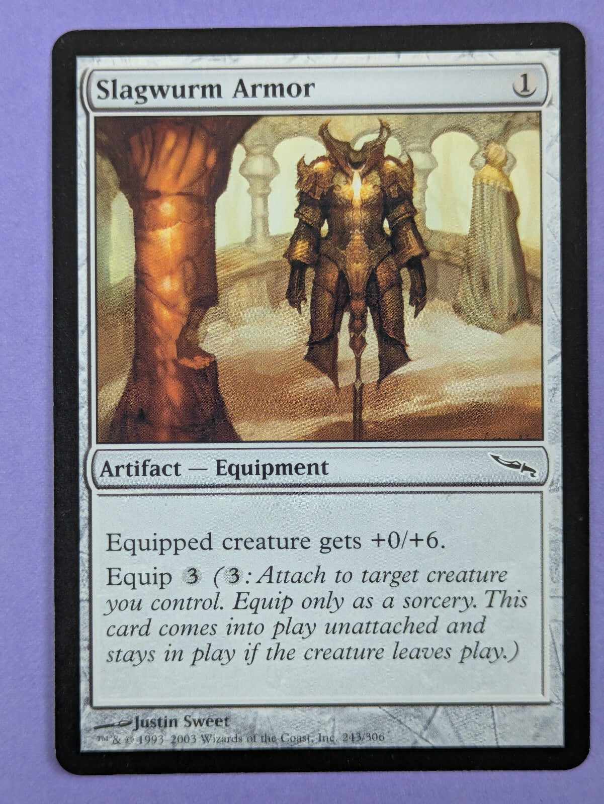 MTG Magic The Gathering: Mirrodin: Slagwurm Armor #243/306 Common - NM