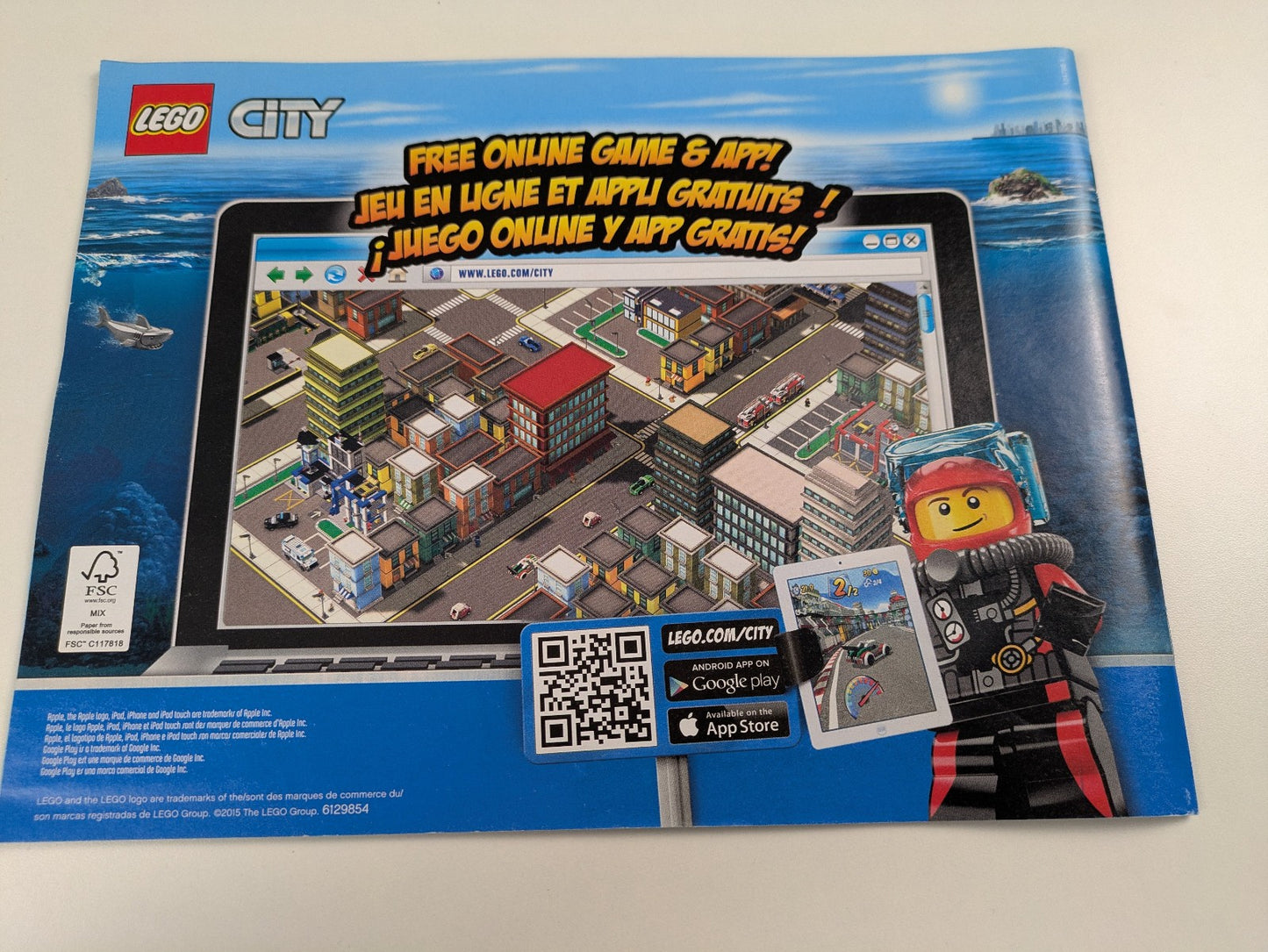 Lego City: Town: Deep Sea Exploration Vessel Set 60095 - Incomplete Set