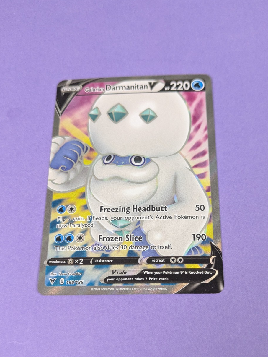 Galarian Darmanitan V - 169/185 - Ultra Rare Vivid Voltage - Pokemon - NM