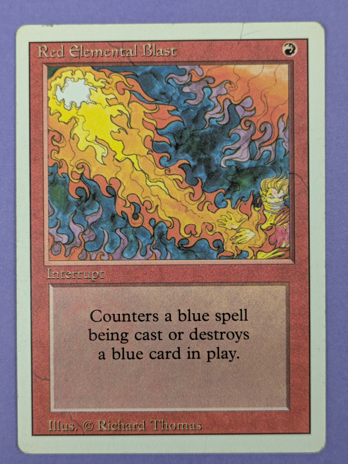 MTG Magic The Gathering: Revised Edition (3ED): Red Elemental Blast Common - MP