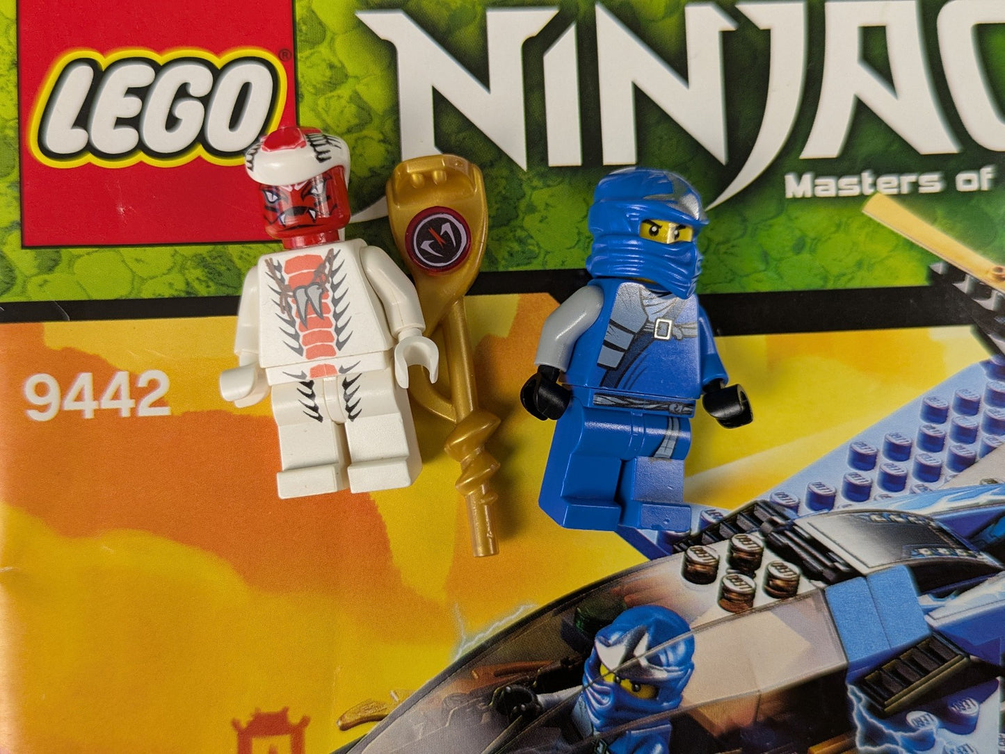 Lego NINJAGO: Rise of the Snakes: Jay's Storm Fighter Set 9442 - Incomplete Set