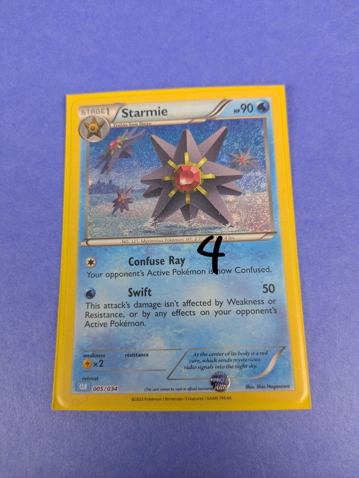 Starmie - 005/034 - Holo Promo Pokémon TCG Classic - Blastoise CLB - Pokemon NM