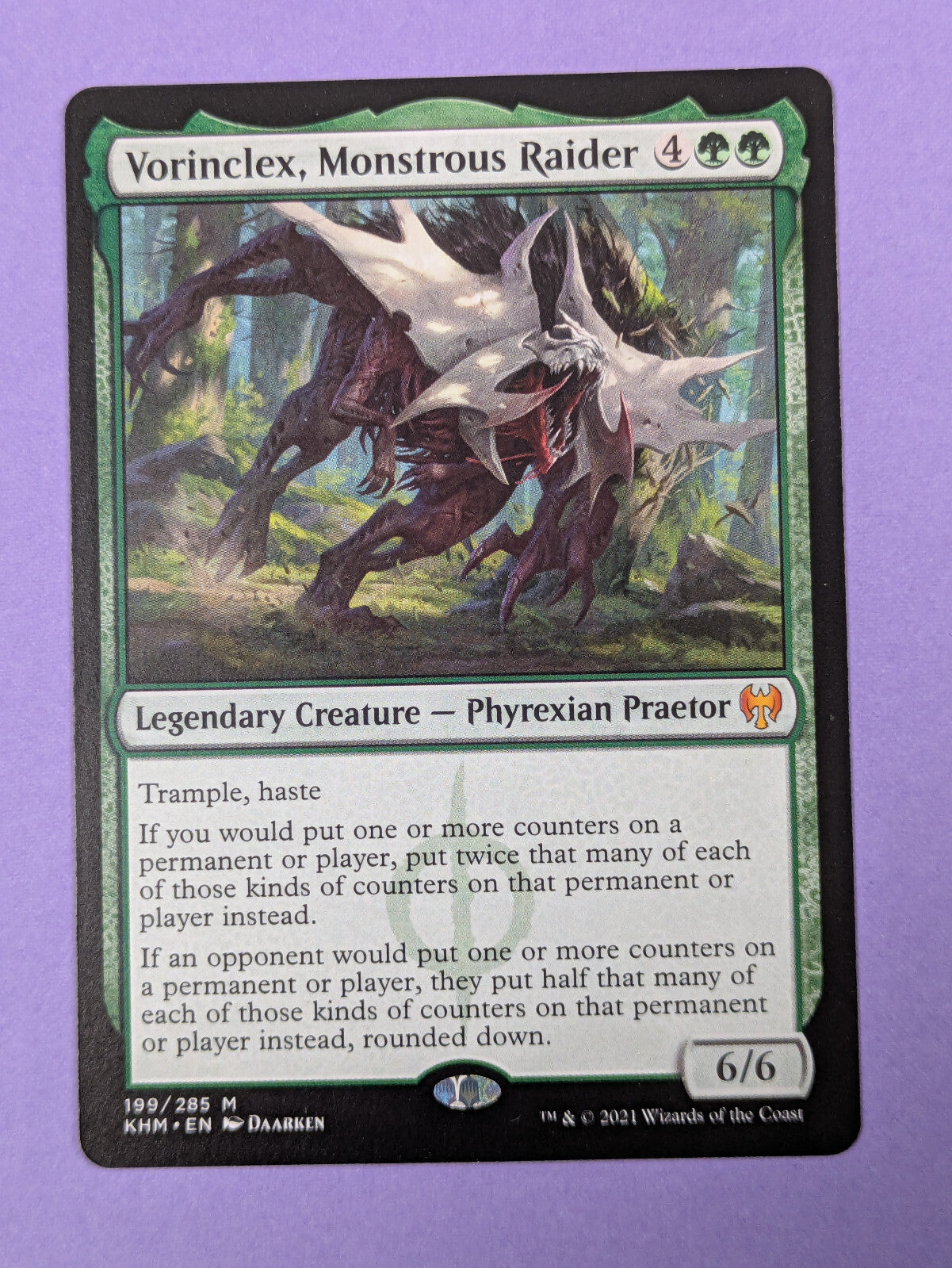 MTG Magic: Kaldheim Vorinclex, Monstrous Raider Mythic #199/285 - NM