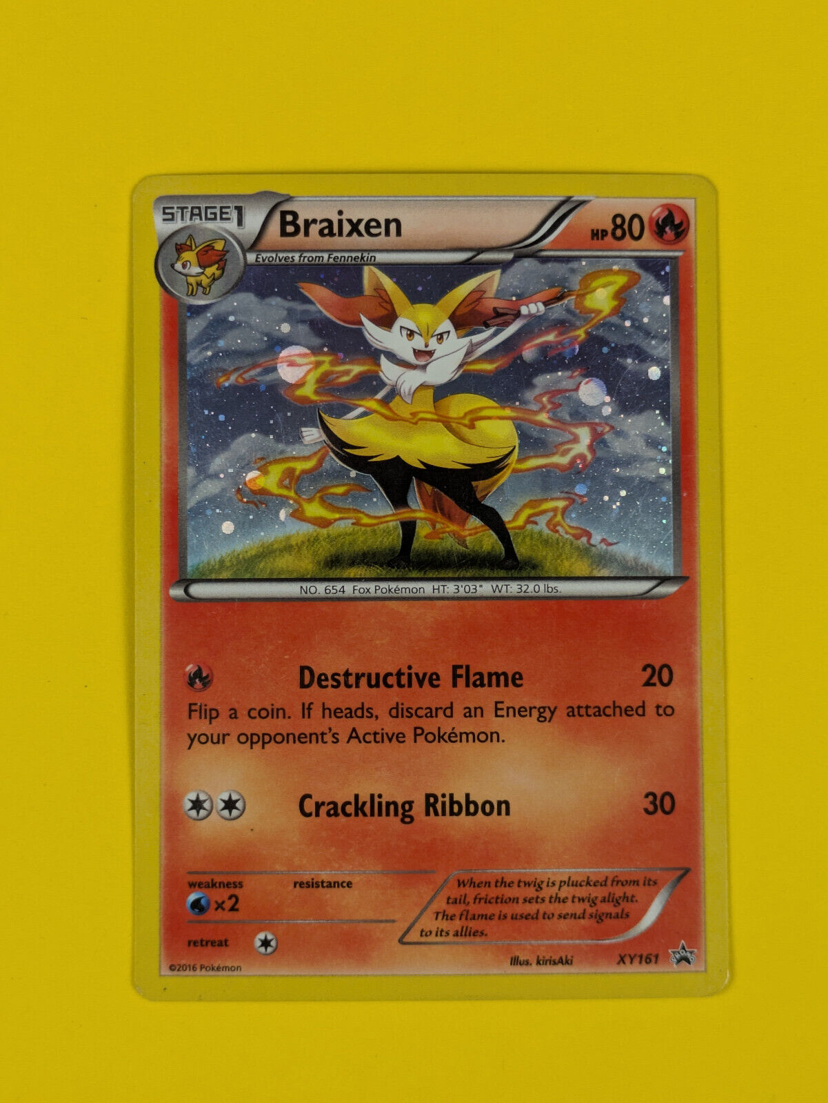 Braixen - XY161 - Holo Promo XY Promos - Pokemon Card - NM