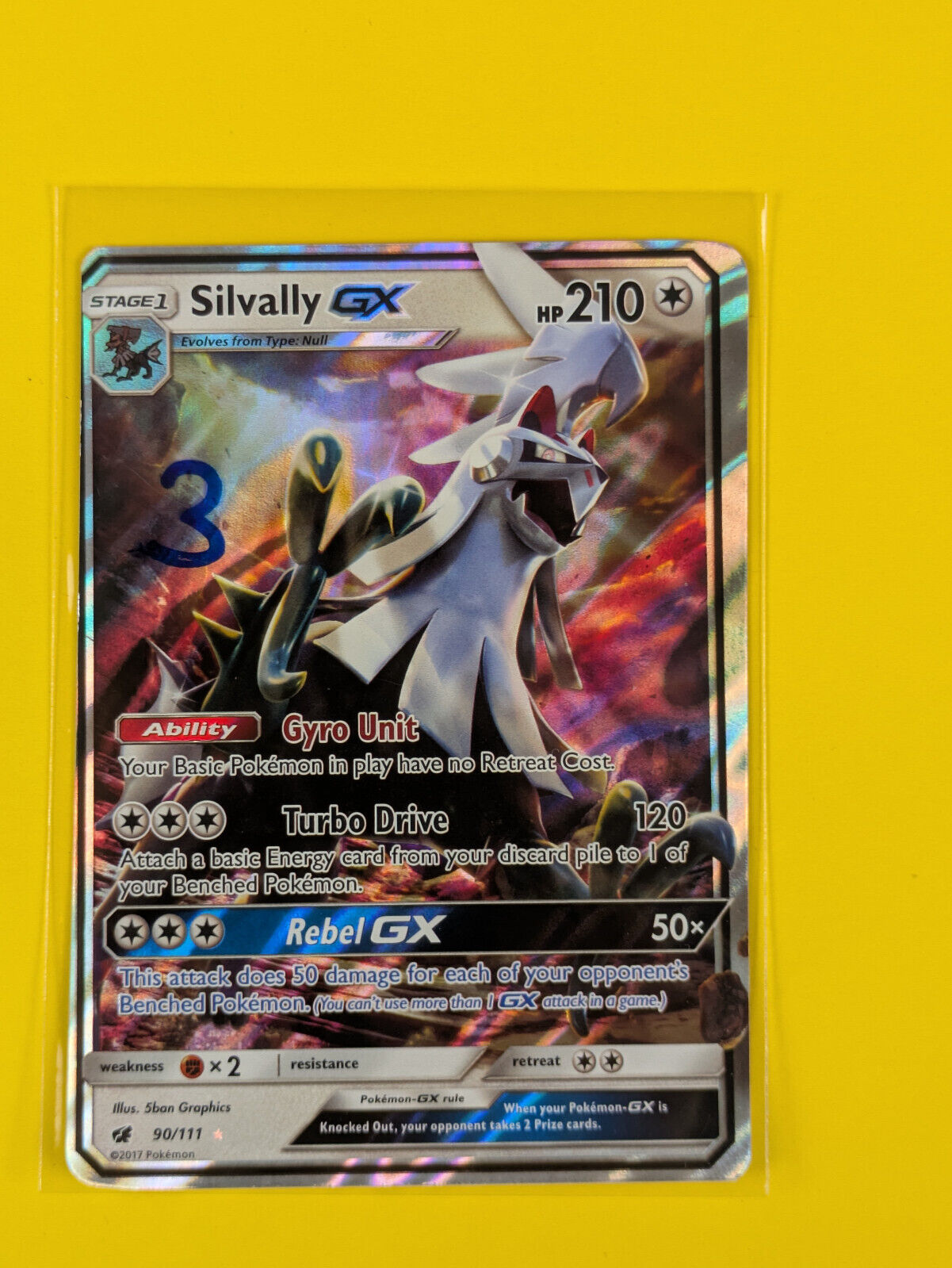 Silvally GX - 90/111 - Ultra Rare Crimson Invasion - Pokemon Card - NM