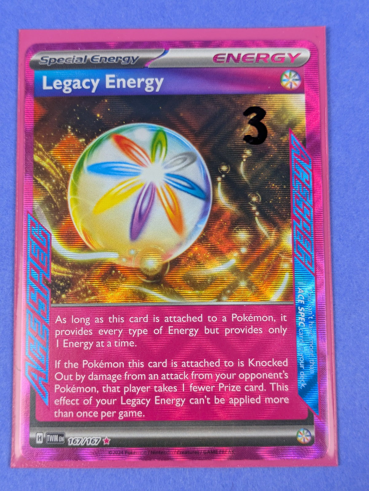 Legacy Energy - 167/167 - ACE SPEC Rare Twilight Masquerade - Pokemon Card - NM