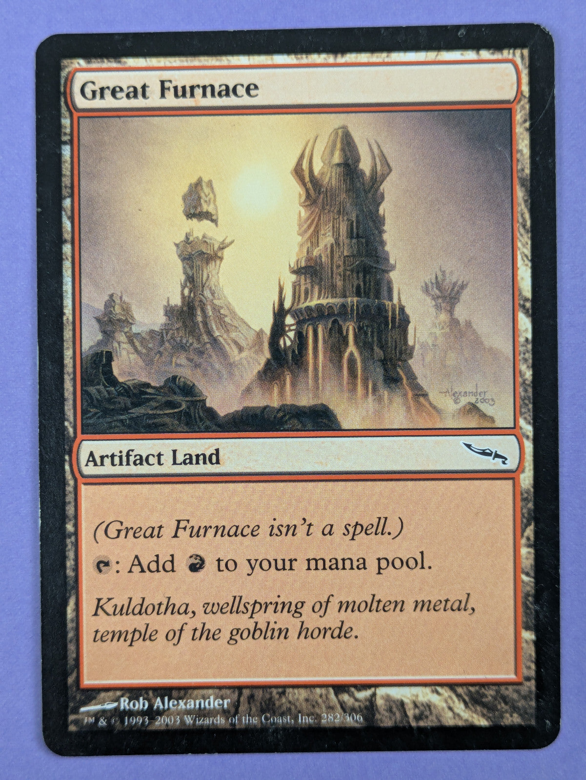 MTG Magic The Gathering: Mirrodin: Great Furnace #282/306 Common - LP