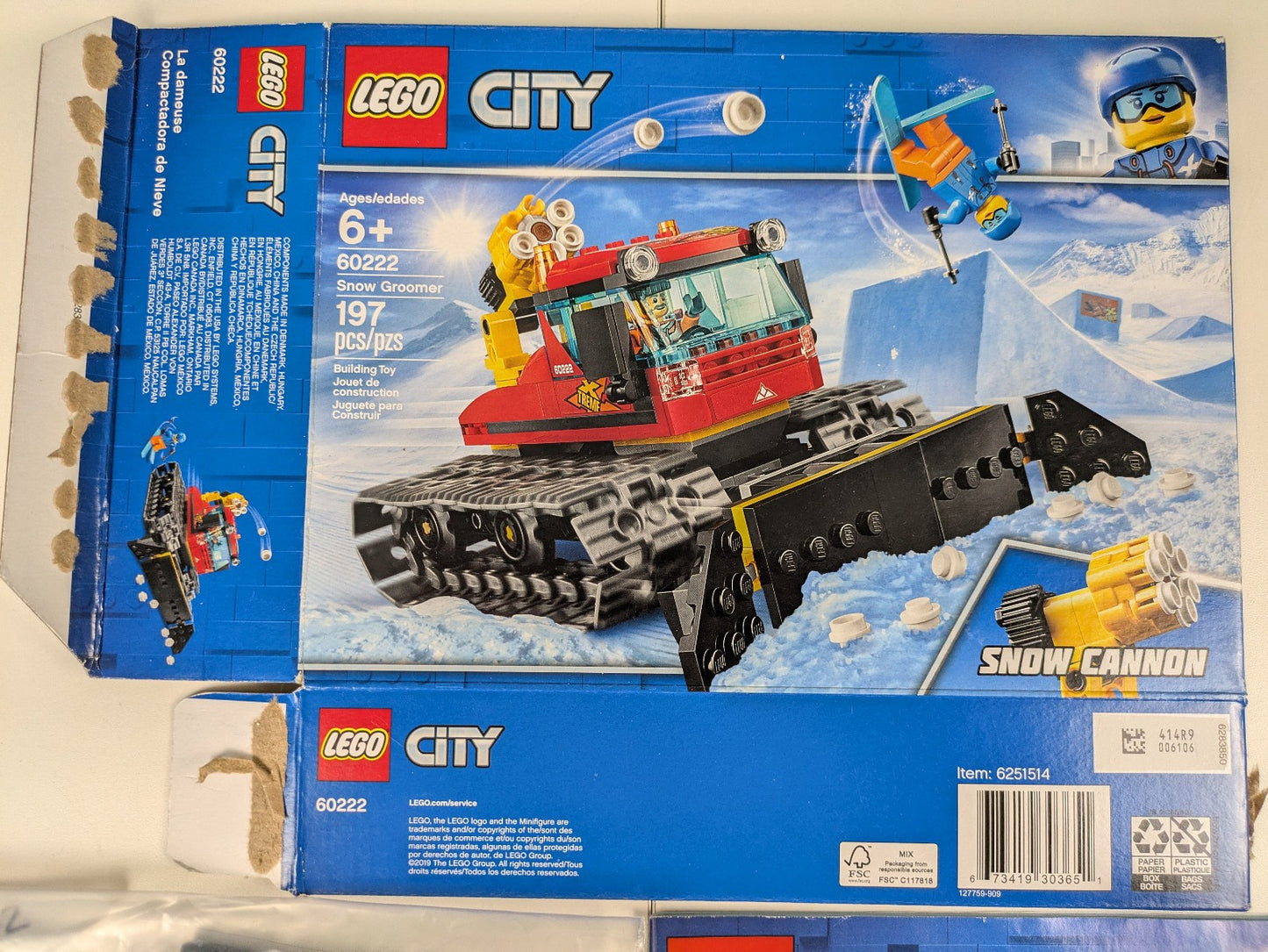 Lego Town: City: Recreation: Snow Groomer Set 60222 - Complete Set