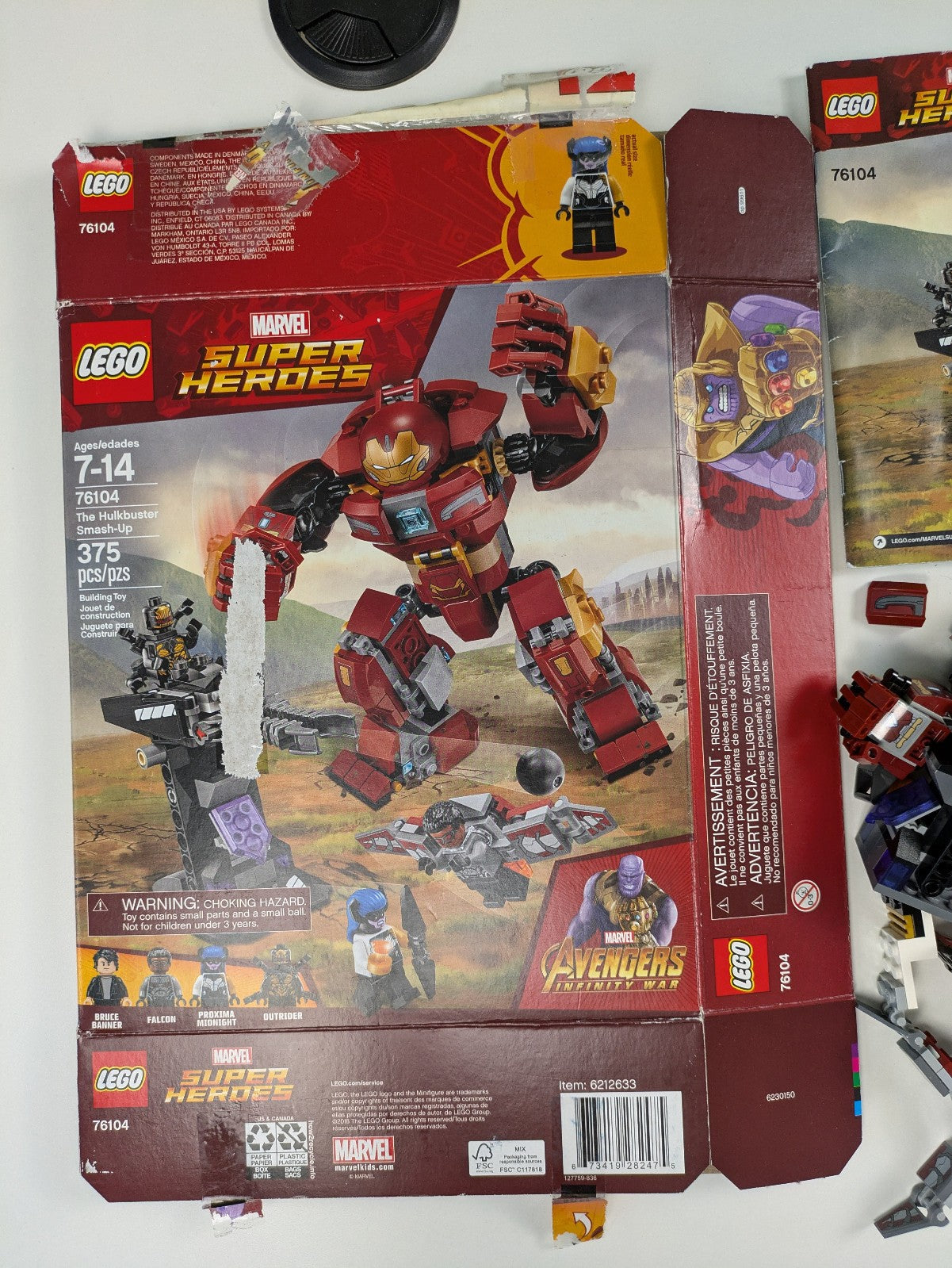 Lego Super Heroes: The Hulkbuster Smash-Up Set 76104 - Complete Set