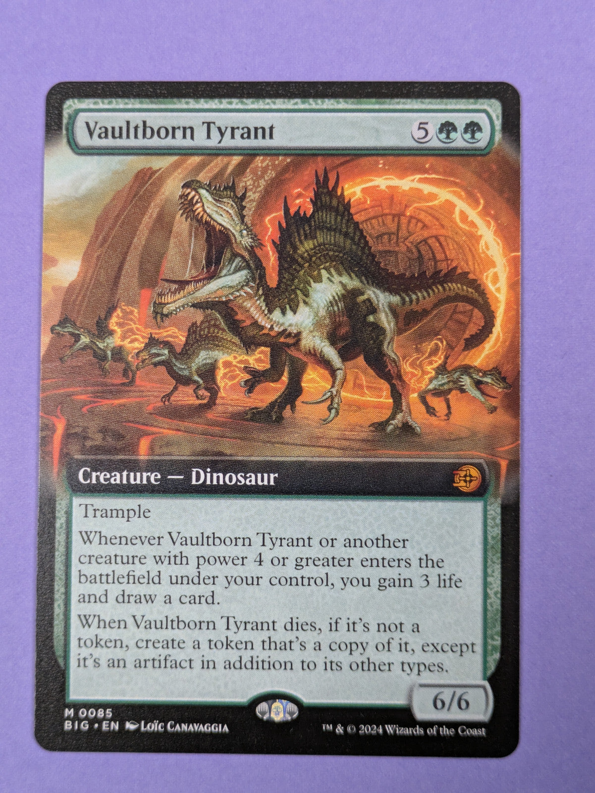 MTG Magic: The Big Score: Vaultborn Tyrant Extended Art Mythic #0085 - NM
