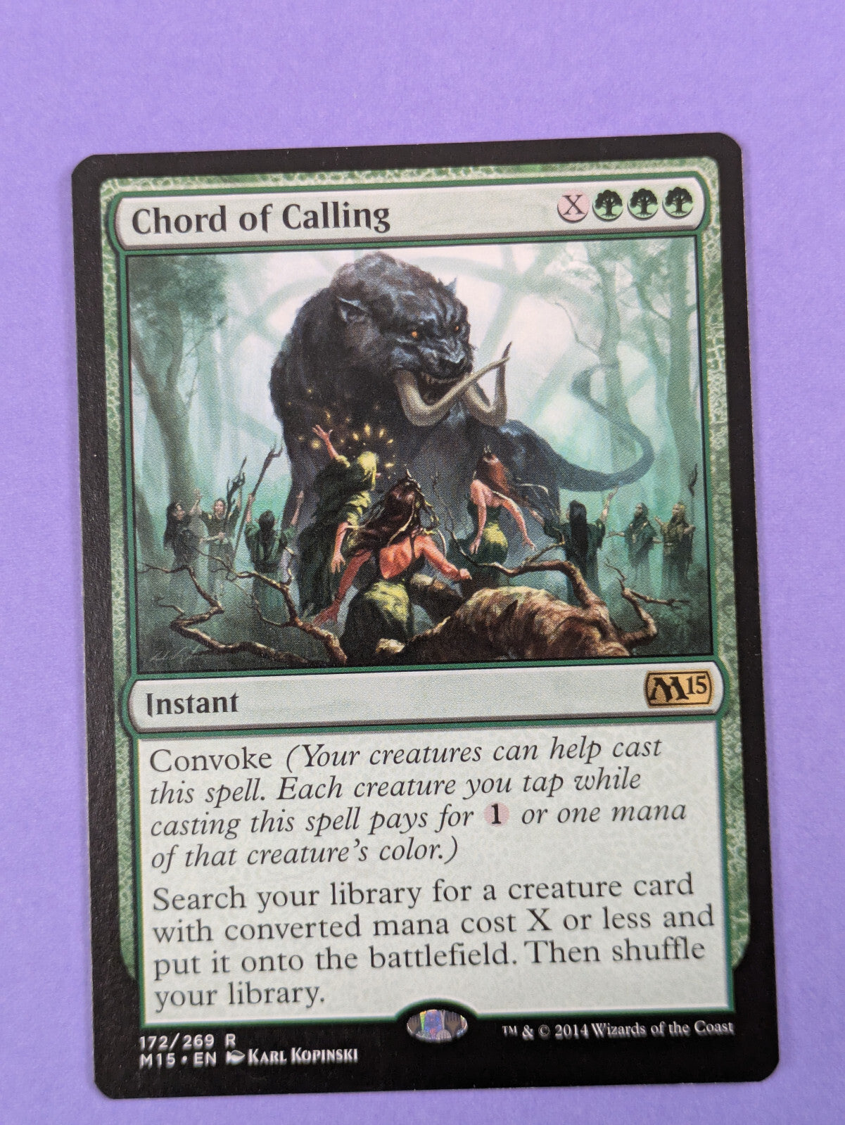 rare magic cards 2015 MTG Magic The Gathering: Magic 2015: Chord of Calling Rare #172/269