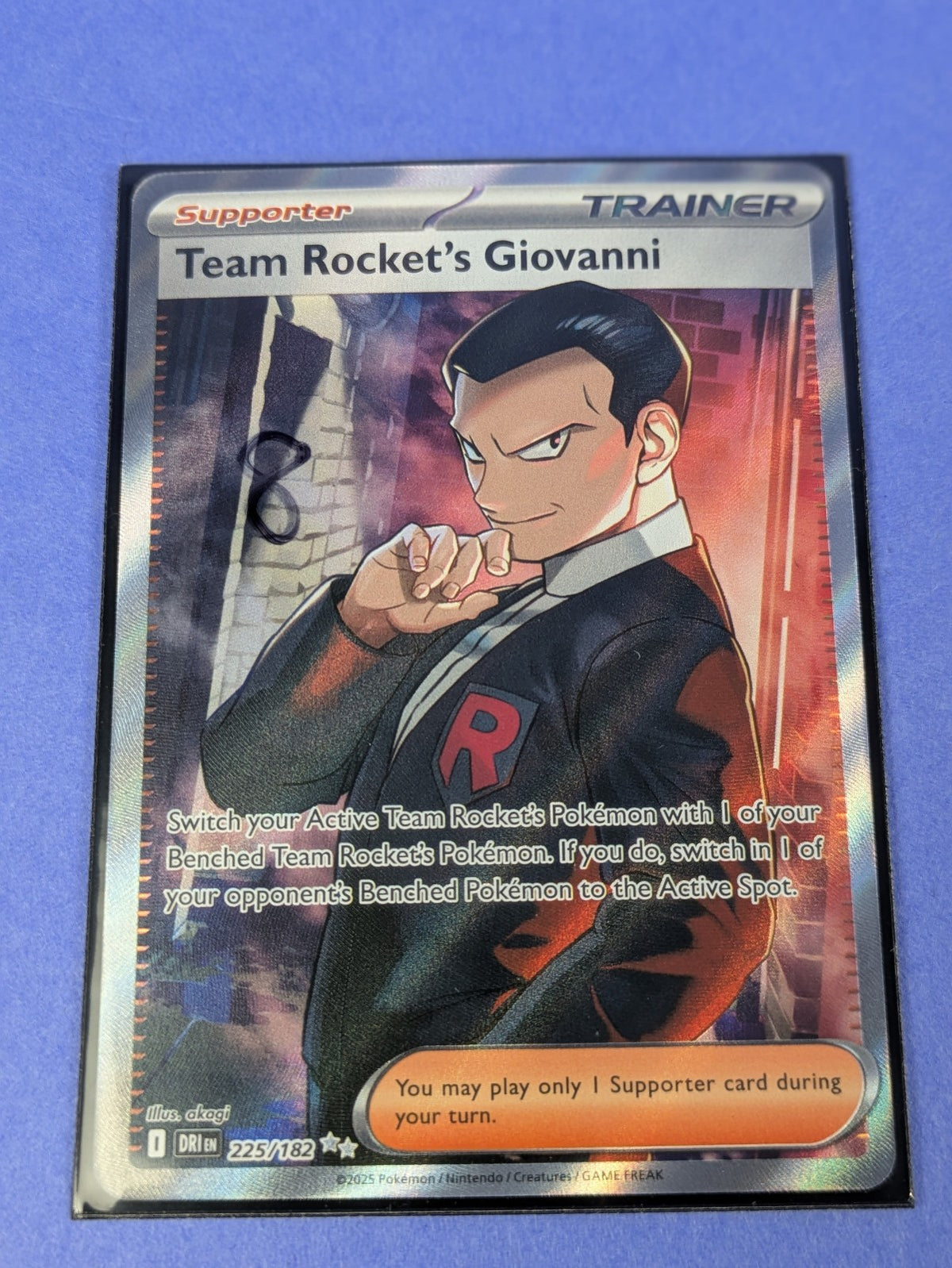 Team Rocket's Giovanni - 225/182 - Ultra Rare Destined Rivals - Pokemon - NM