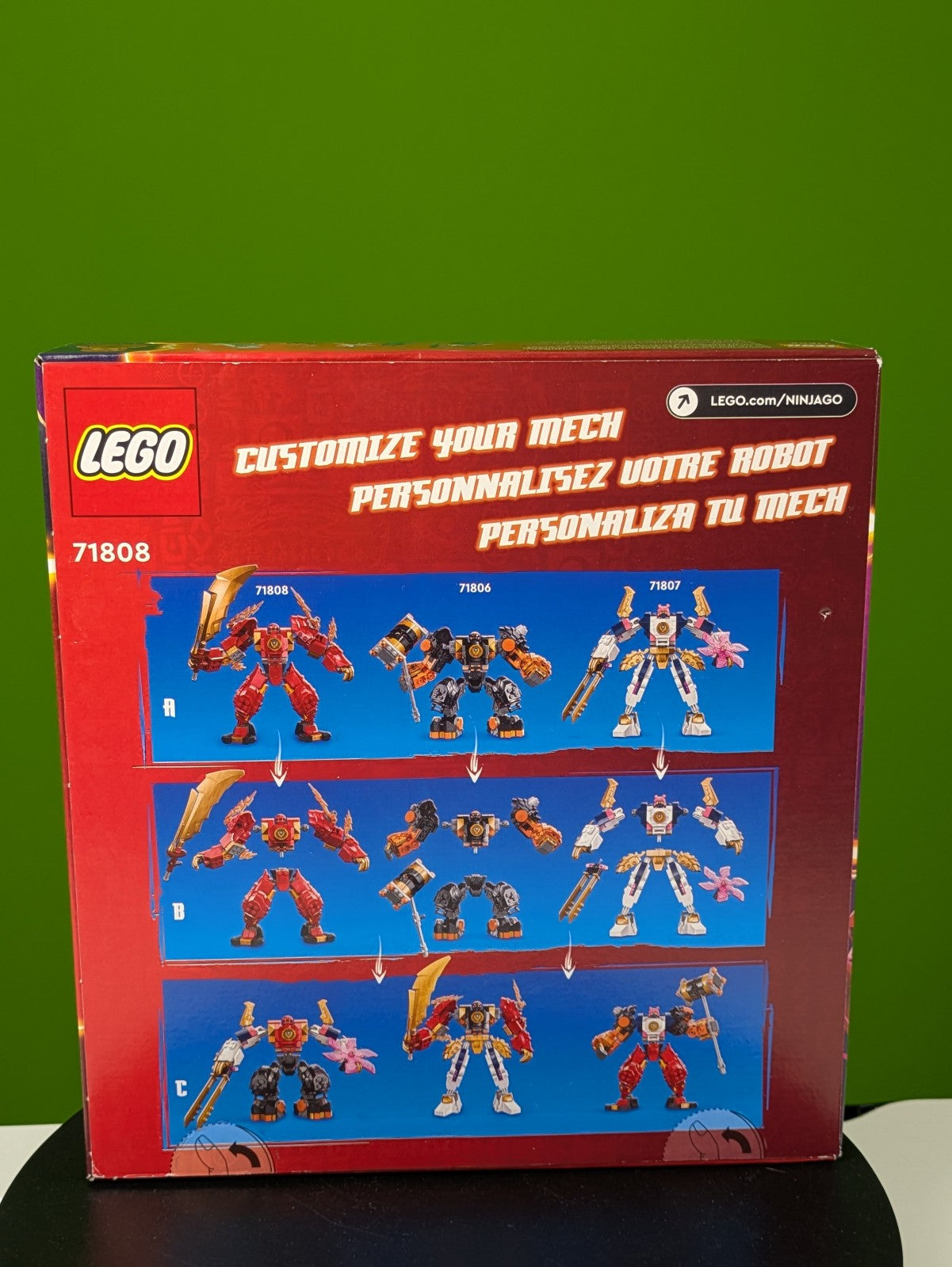 Lego NINJAGO: Dragons Rising: Kai's Elemental Fire Mech Set 71808 Brand New