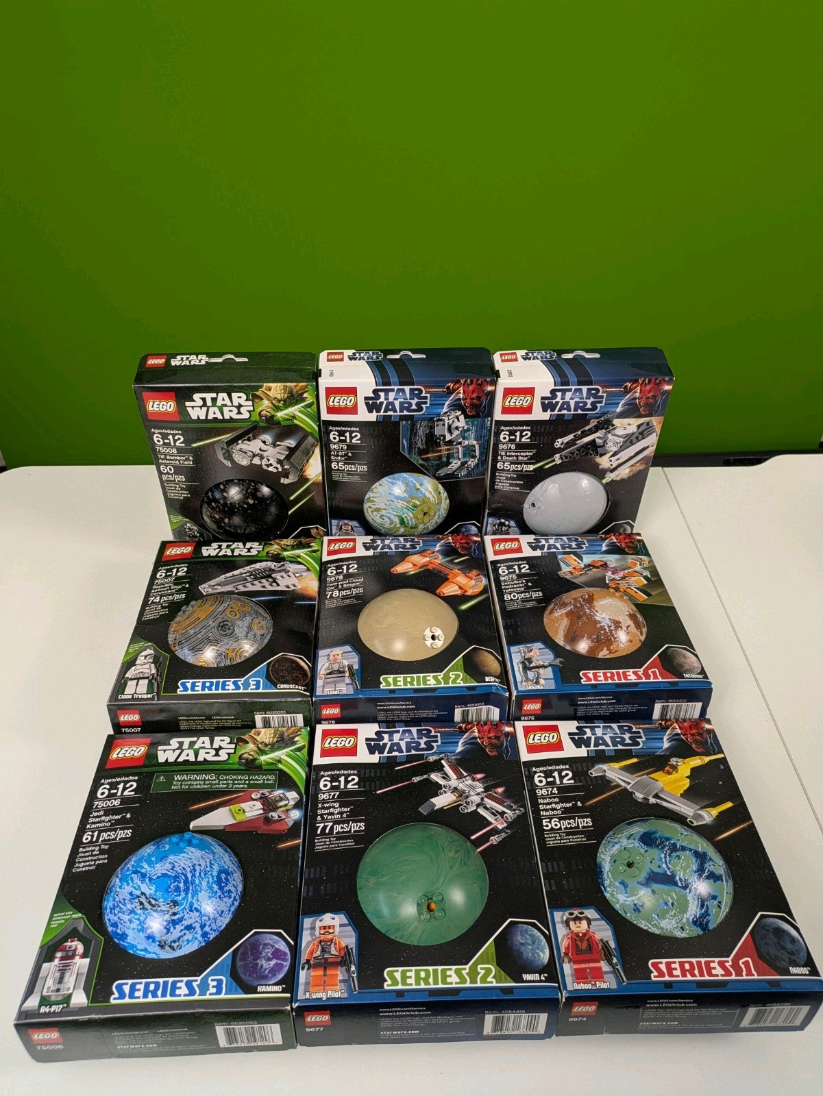 Lego Star Wars Planets Full Collection ALL 9 Sets Series 1 2 3 Rare Retired