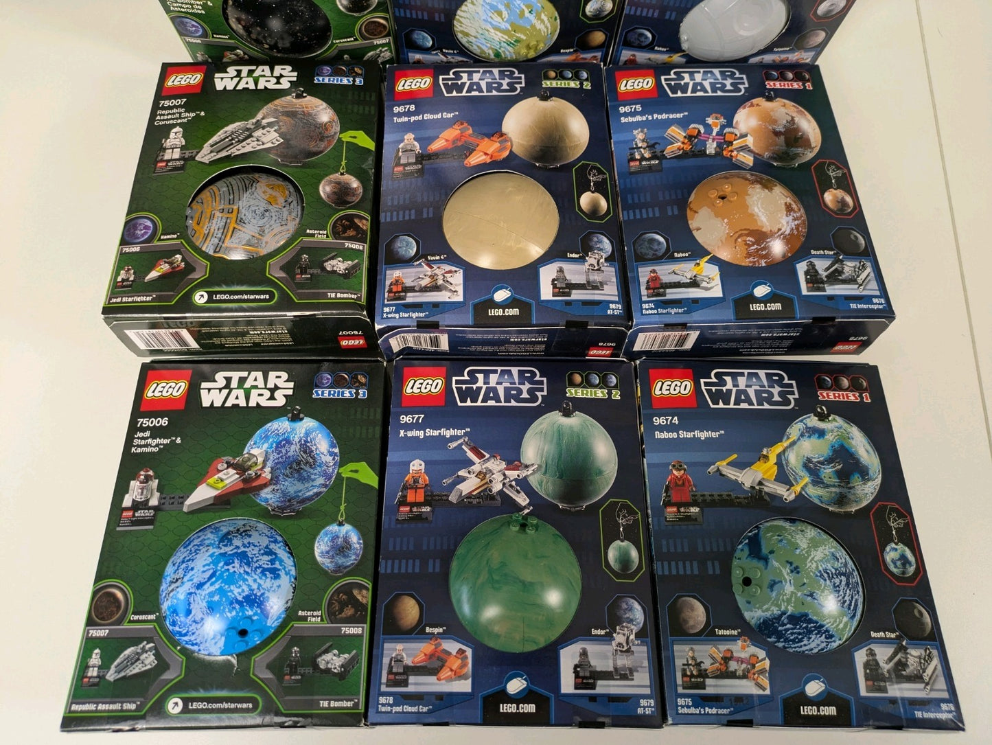 Lego Star Wars Planets Full Collection ALL 9 Sets Series 1 2 3 Rare Retired