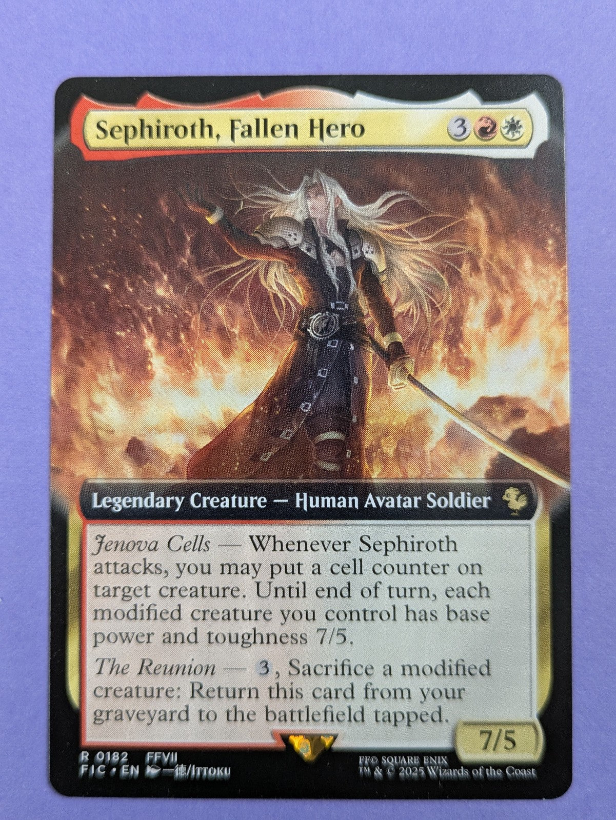 MTG Magic: FINAL FANTASY: Commander: Sephiroth, Fallen Hero #0182 Rare - NM