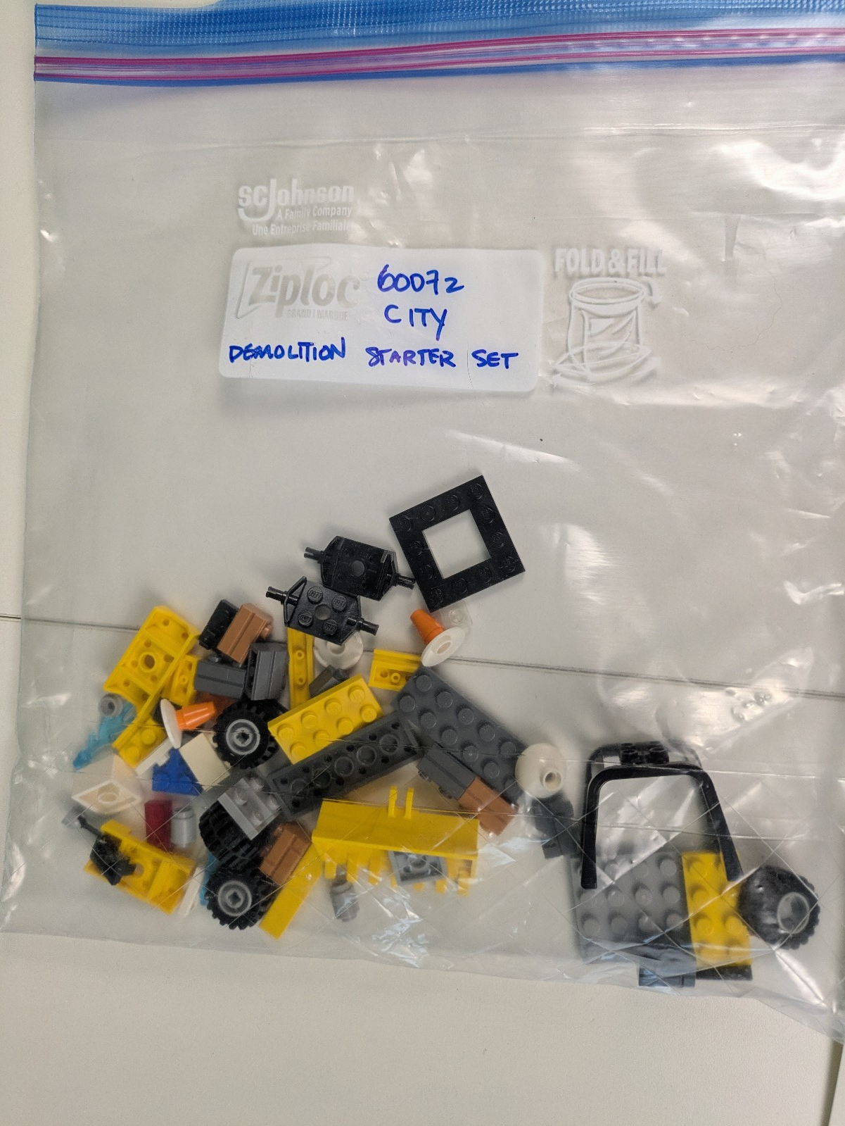 Lego Town: City: Construction: Demolition Starter Set 60072 - Incomplete Set