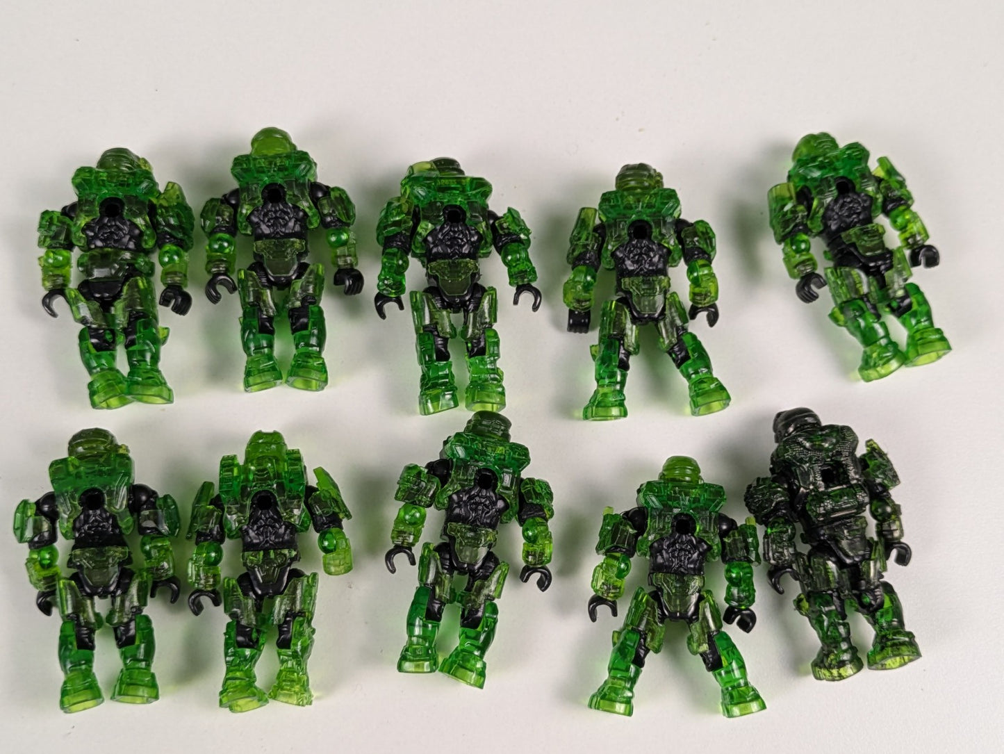 HALO Mega Bloks Construx Green Infected Spartan (10X) FRM20 Faithful vs Fallen