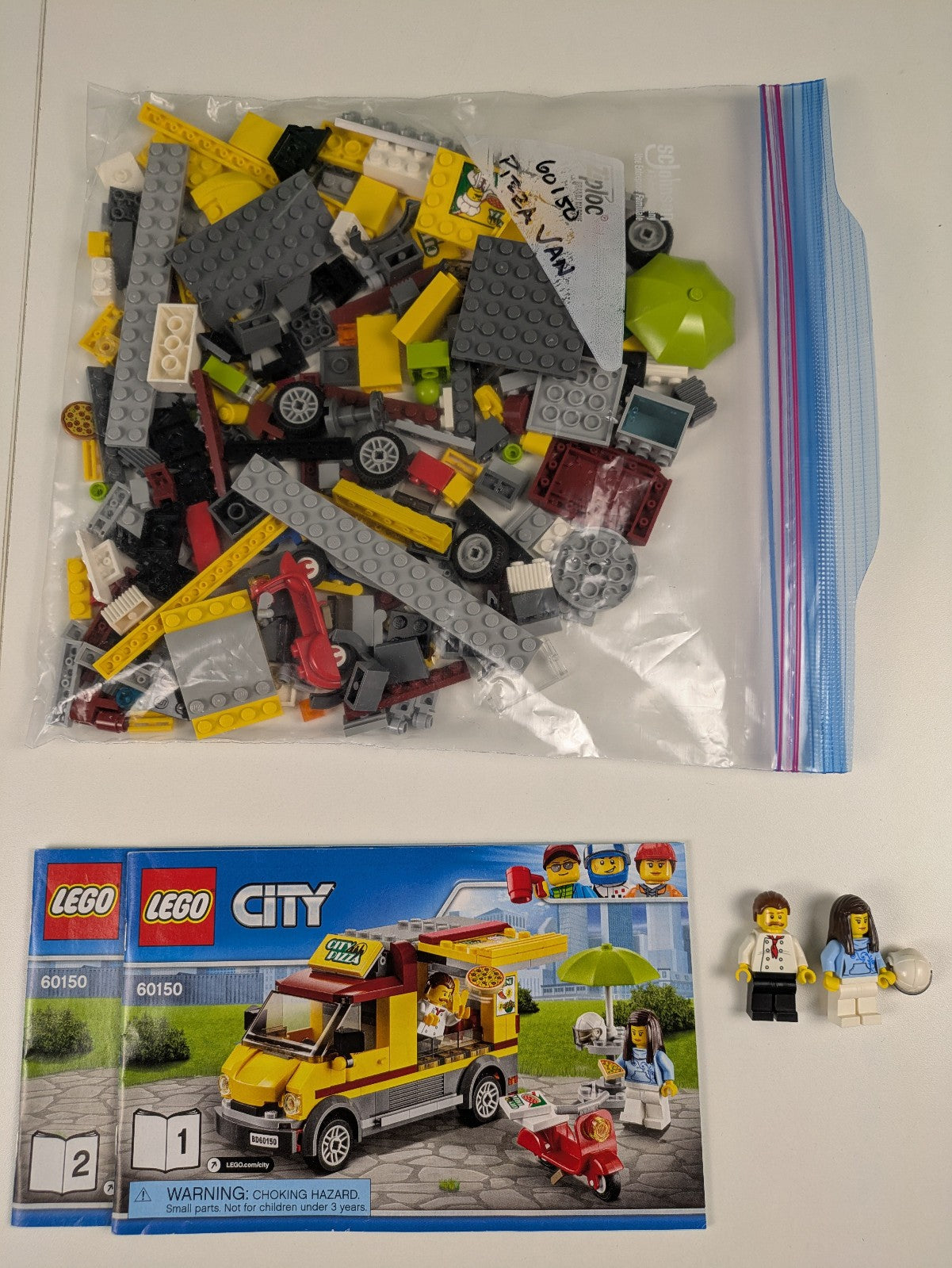 Lego Town: City: Food & Drink: Pizza Van Set 60150 - w/ Instructions