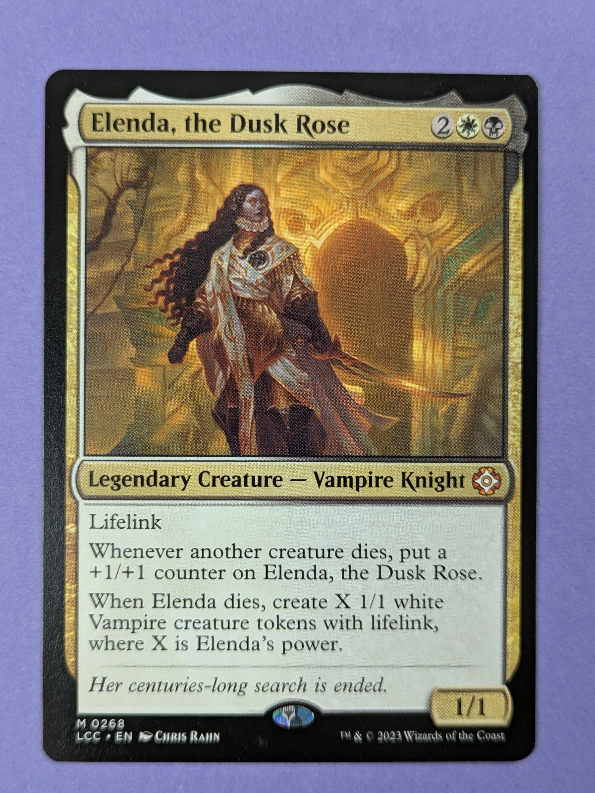 MTG: The Lost Caverns of Ixalan Commander: Elenda, the Dusk Rose #0268 Mythic NM