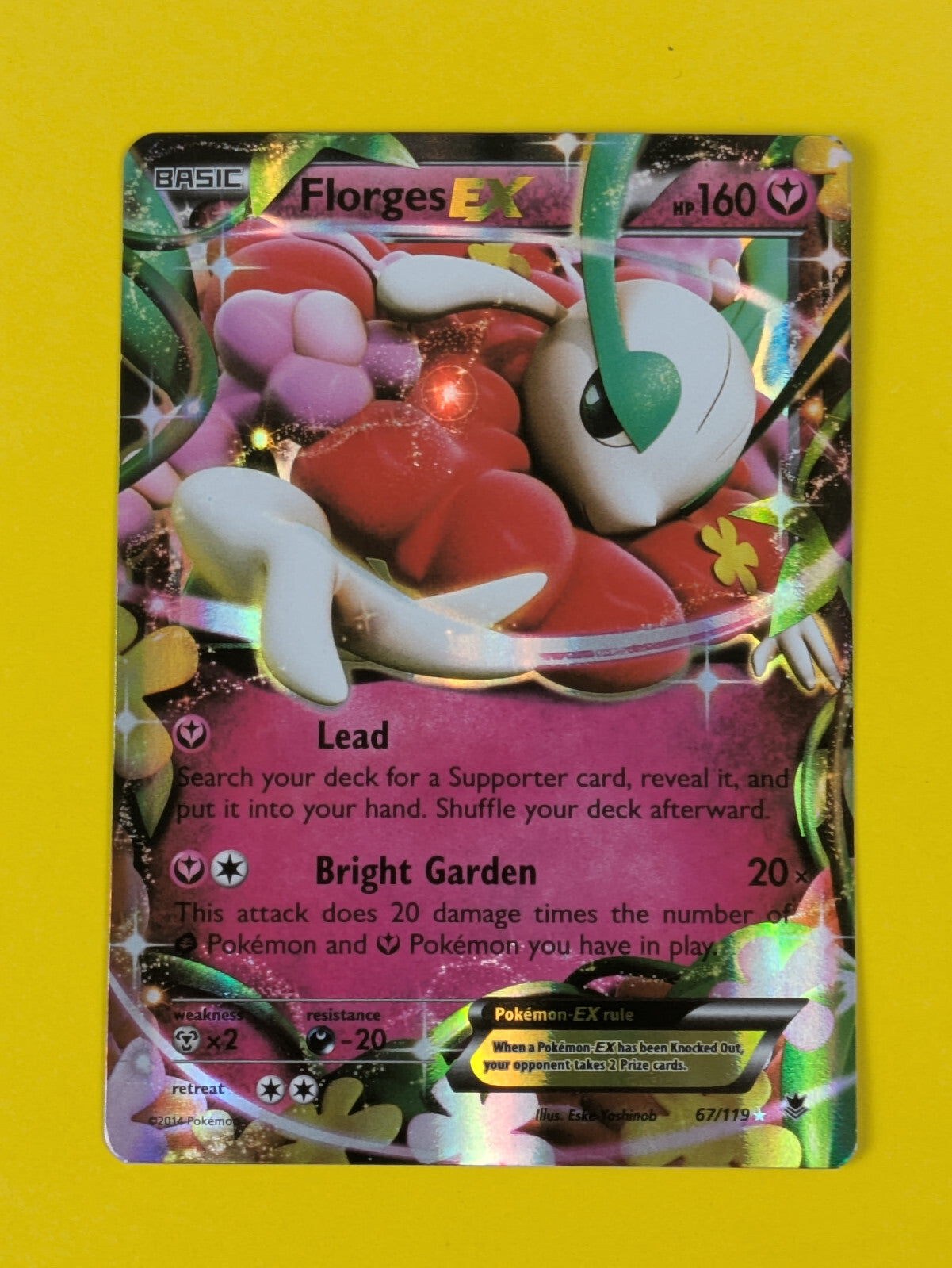 Florges EX - 67/119 - Ultra Rare Phantom Forces - Pokemon Card - NM