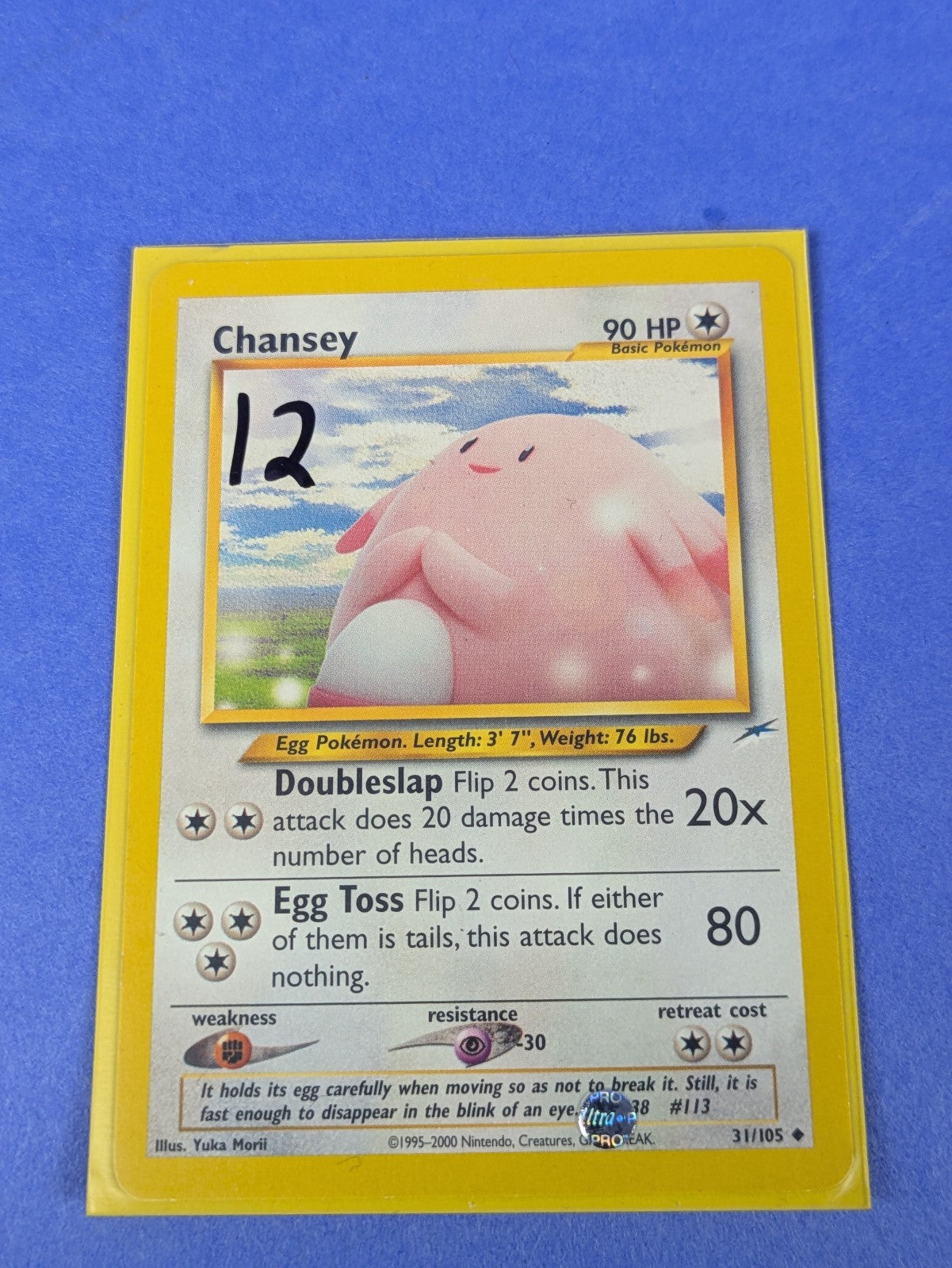 Chansey - 31/105 - Uncommon Unlimited Neo Destiny - Pokemon Card - LP