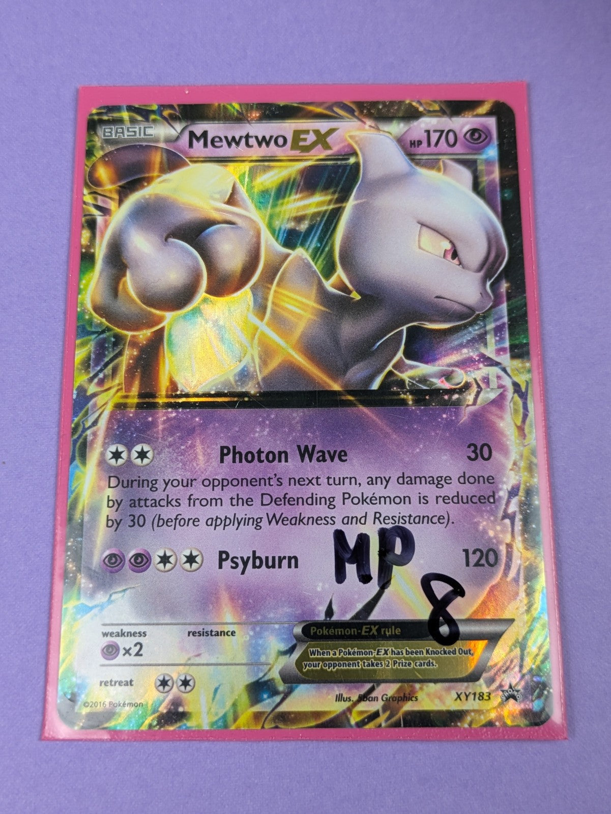 Mewtwo EX - XY183 - Promo Holo XY Promos - Pokemon Card - MP