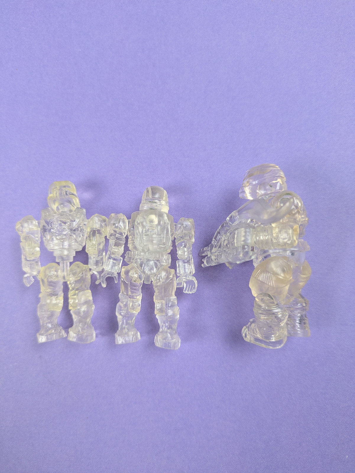 HALO Mega Bloks Construx UNSC Active Camo Translucent Bundle (3X)