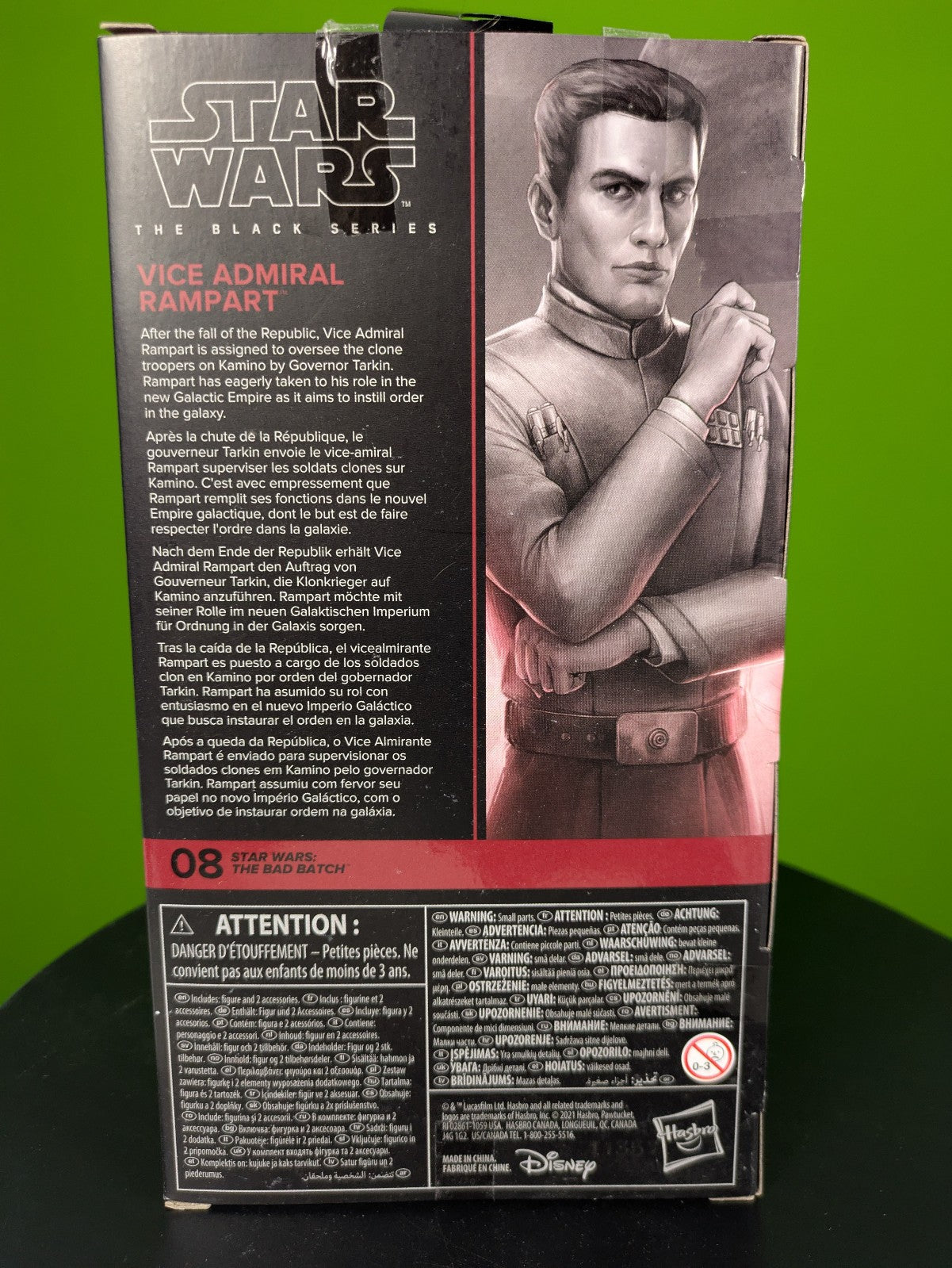 Hasbro Star Wars The Black Series Vice Admiral Rampart F2932 6" Figure NIB
