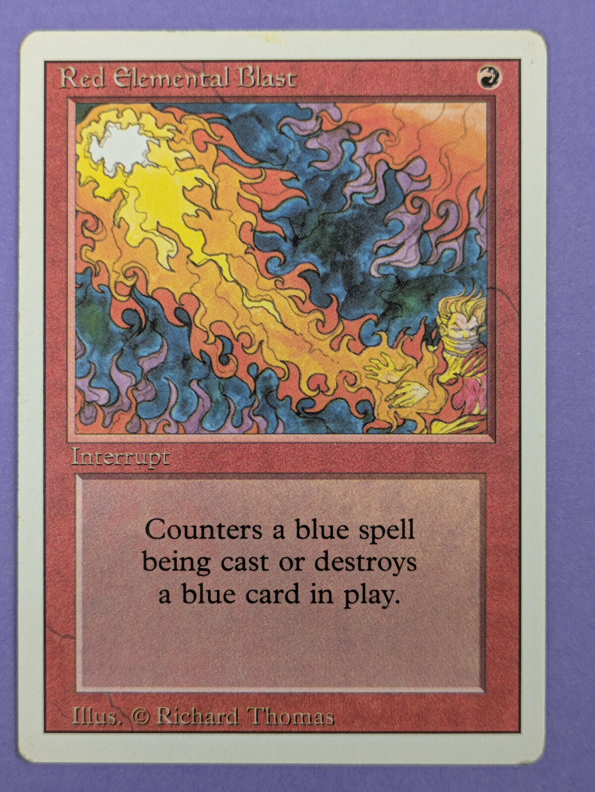 MTG Magic The Gathering: Revised Edition (3ED): Red Elemental Blast Common - MP