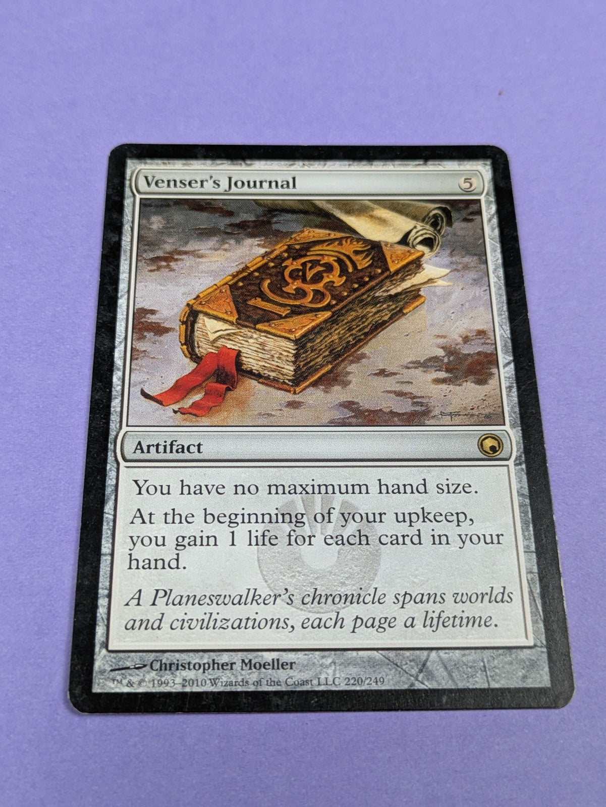 MTG Magic: Scars of Mirrodin: Venser's Journal #220/249 Rare - LP Collector's Kingdom MTG Magic: Scars of Mirrodin: Venser's Journal #220/249 Rare - LP Collector's Kingdom