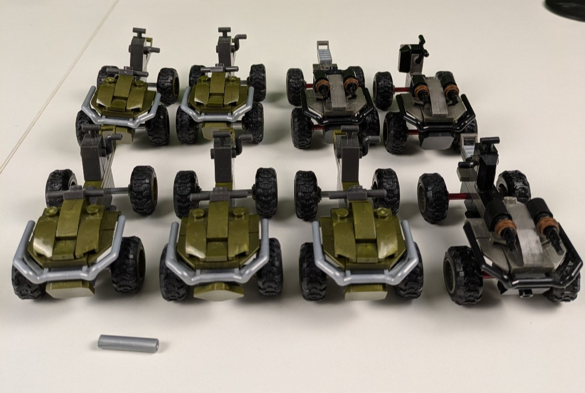 HALO Mega Bloks Construx UNSC Mongoose Vehicle (8X) GNB40 HALO Recon Getaway